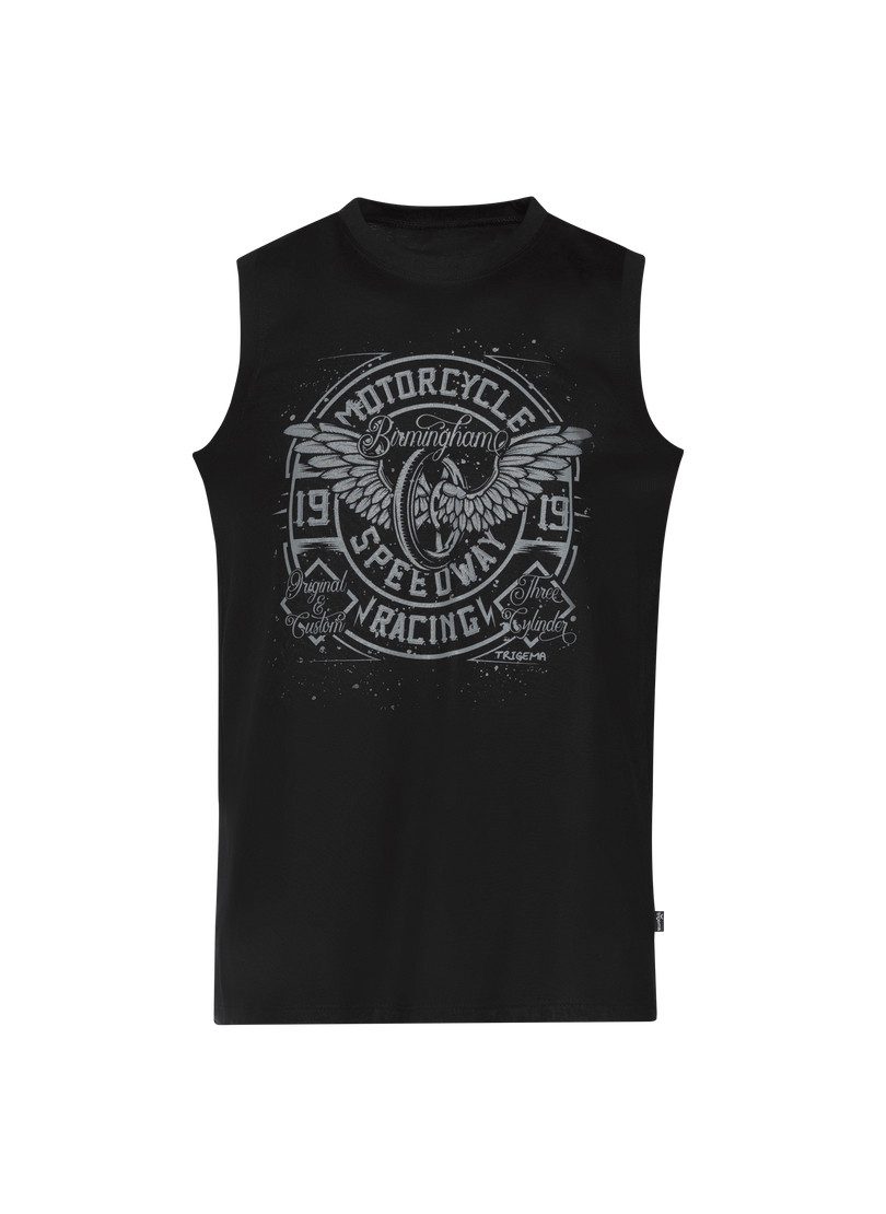 Trigema Top TRIGEMA Tanktop met grote motor-print (1-delig)