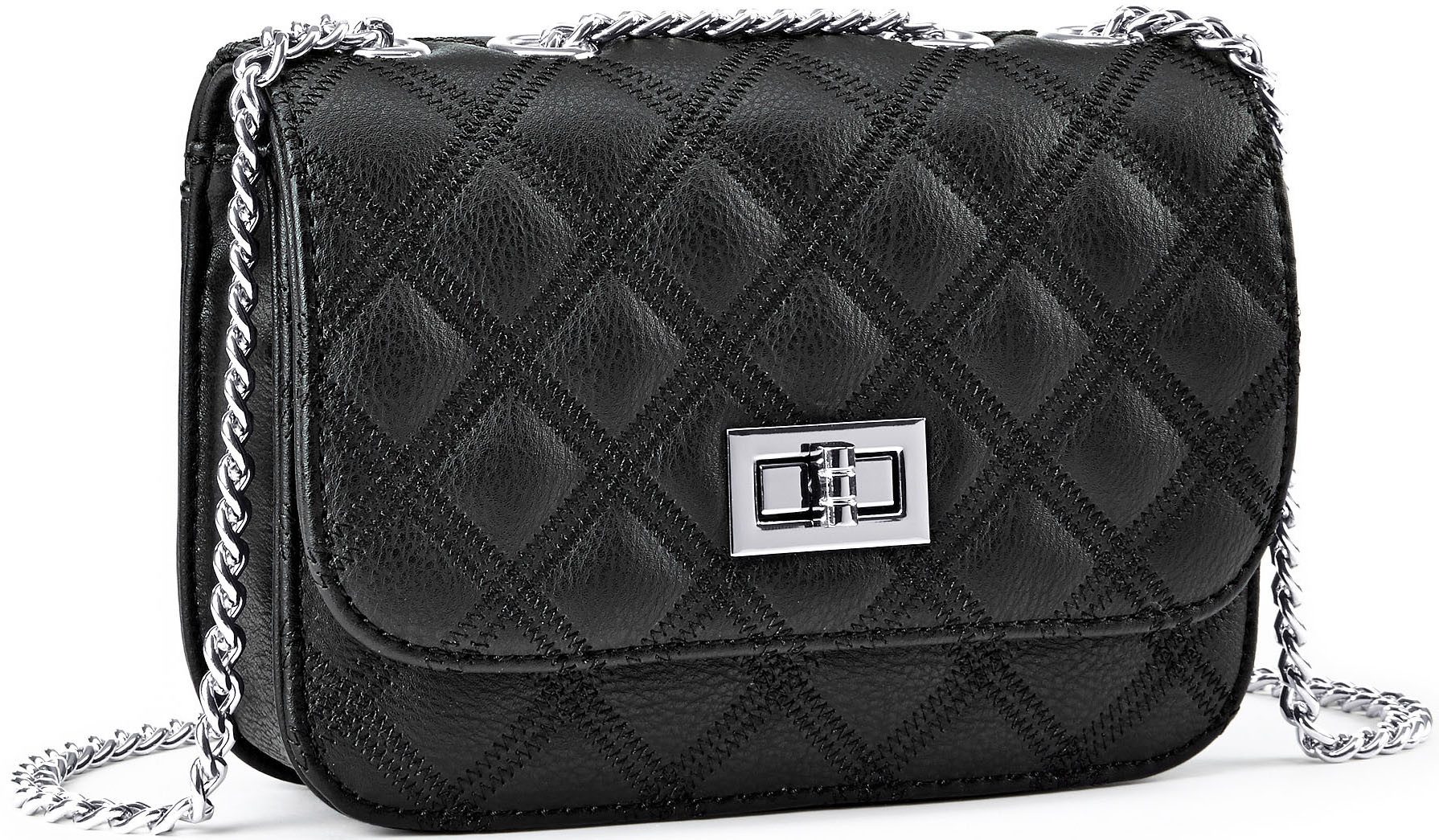 Lascana Schoudertas Minibag dames schoudertassen maat 14 cm zwart