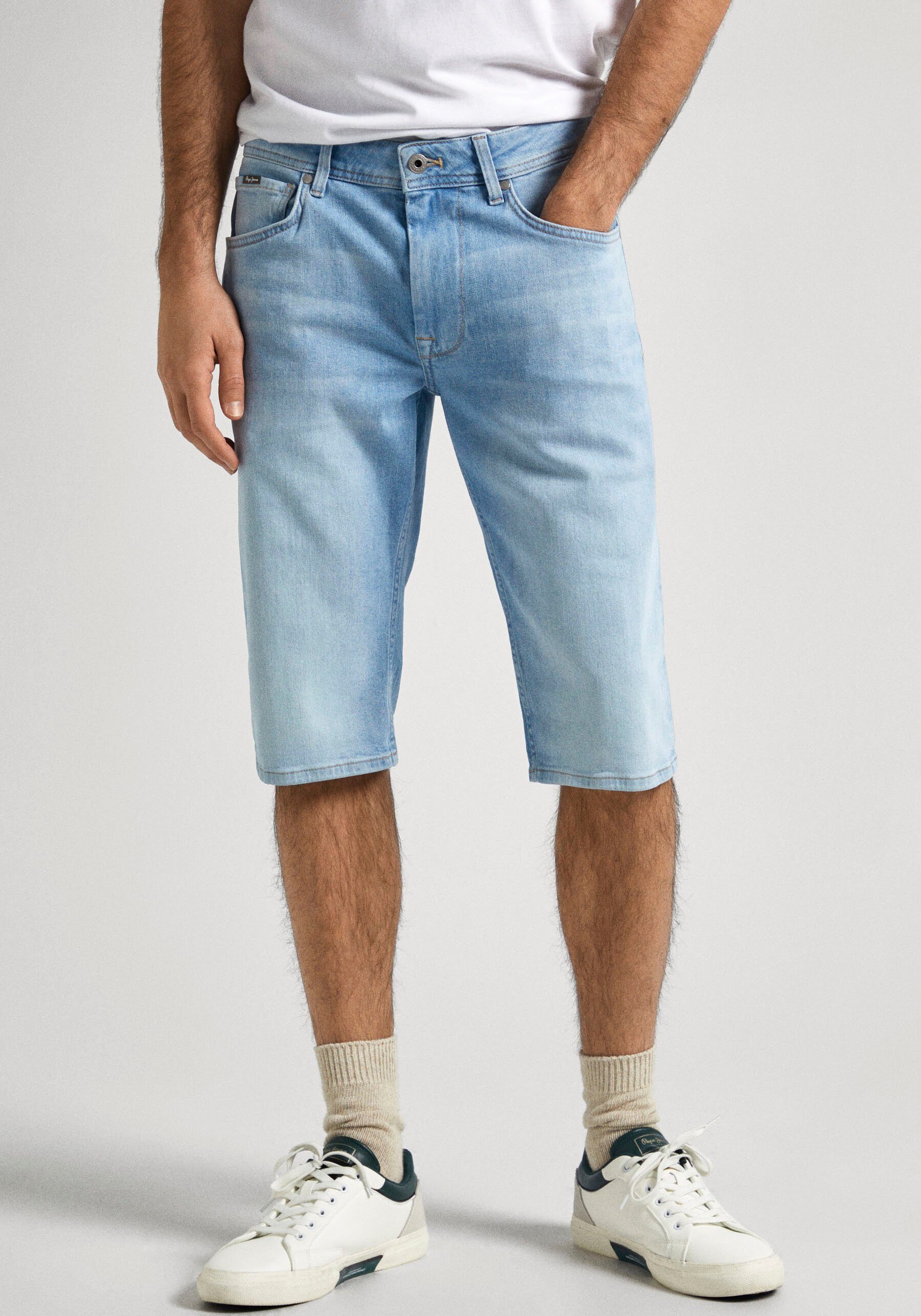 Pepe Jeans Klassieke Denim Shorts Blue Heren