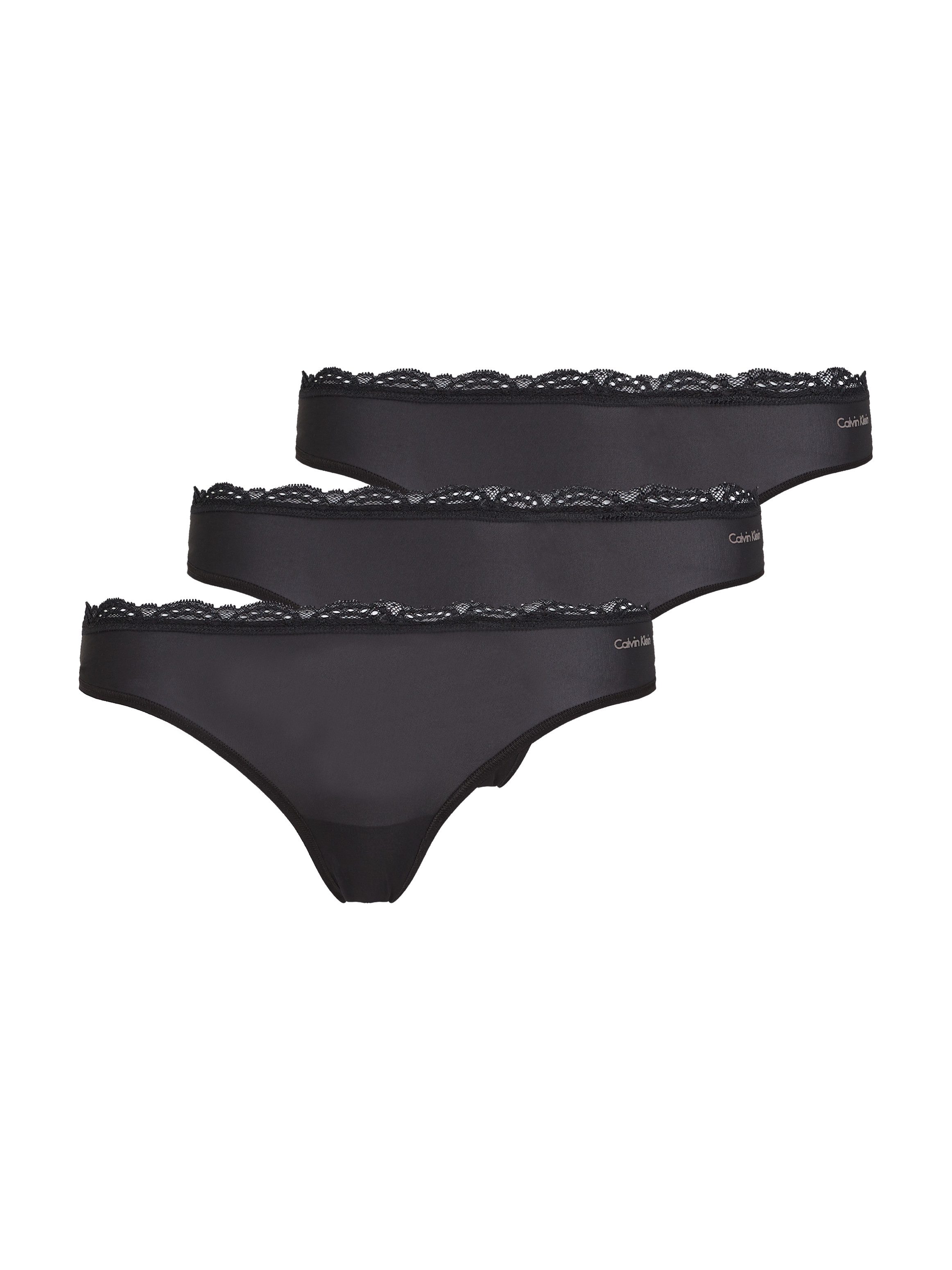 Calvin Klein String THONG 3PK met kant op de band (3 stuks)