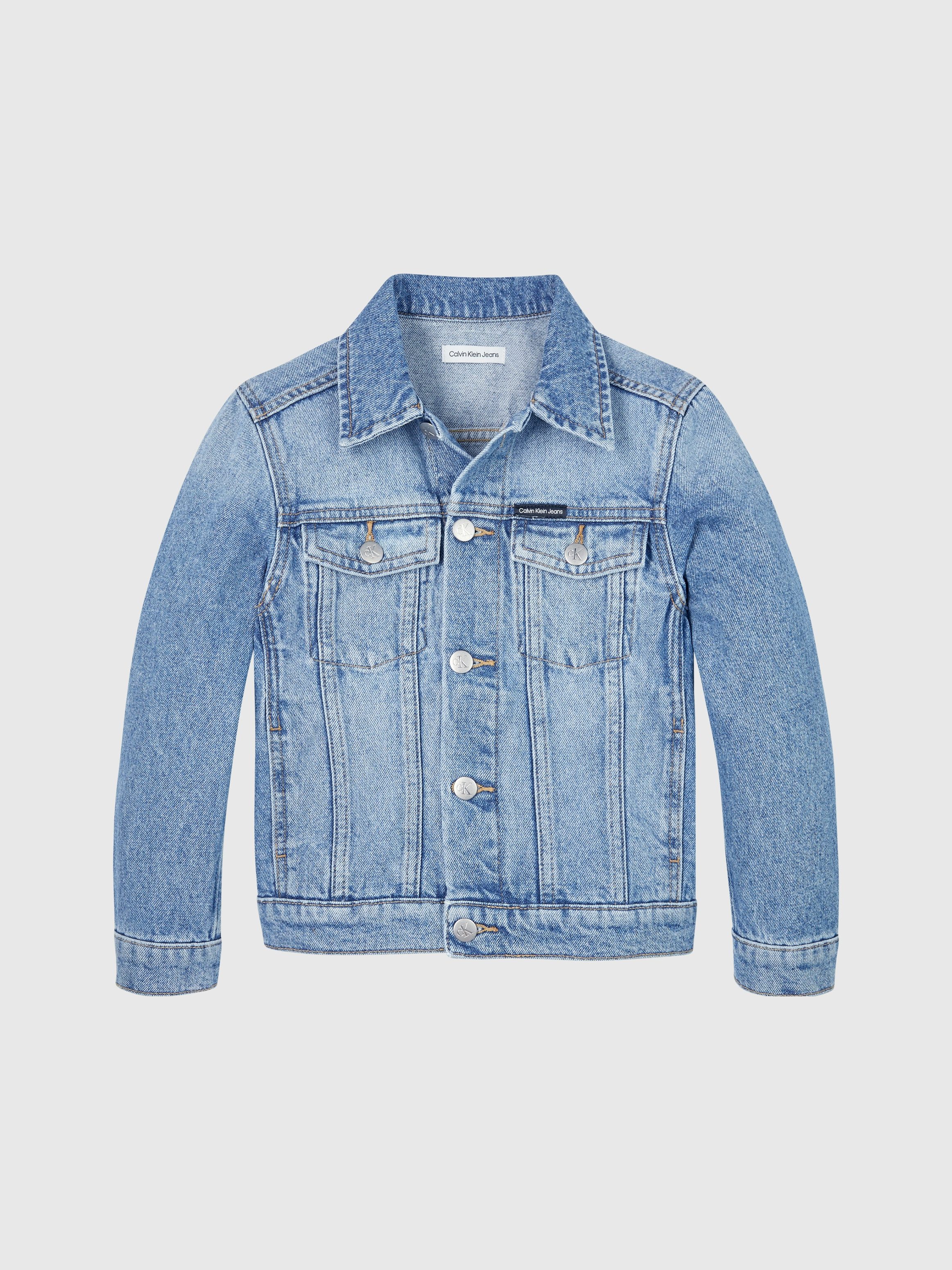 Calvin Klein Jeansjack ICONIC MID BLUE DENIM TRUCKER