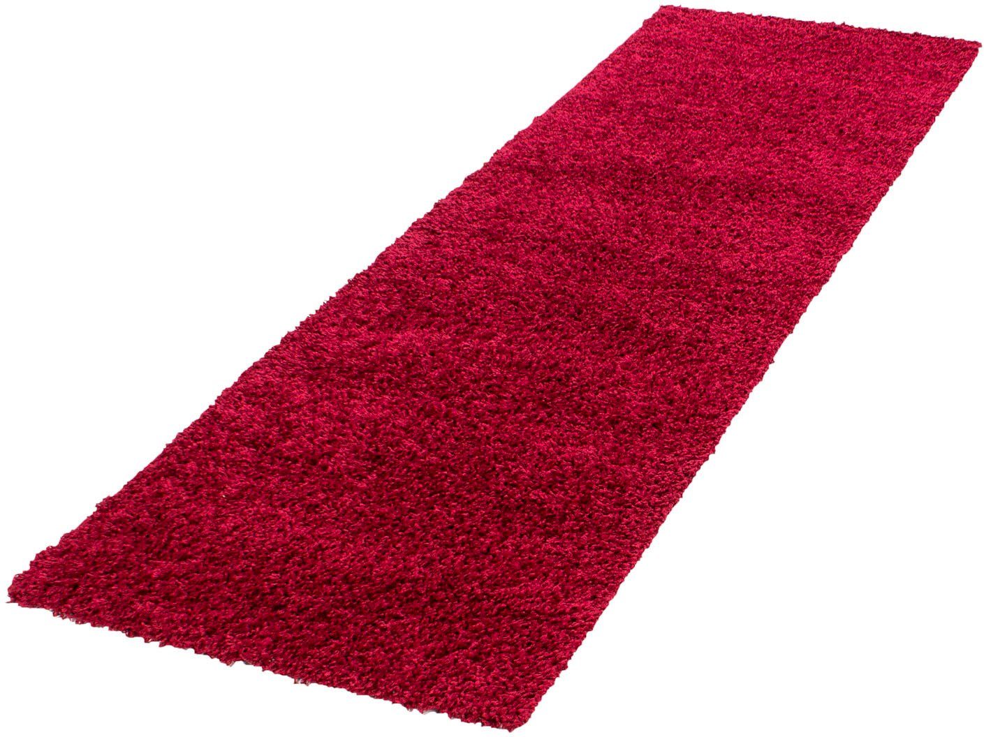 Ayyildiz Teppiche Hoogpolige loper Life Shaggy 1500 hoogpolige vloerkleden maat 80x250 cm rood