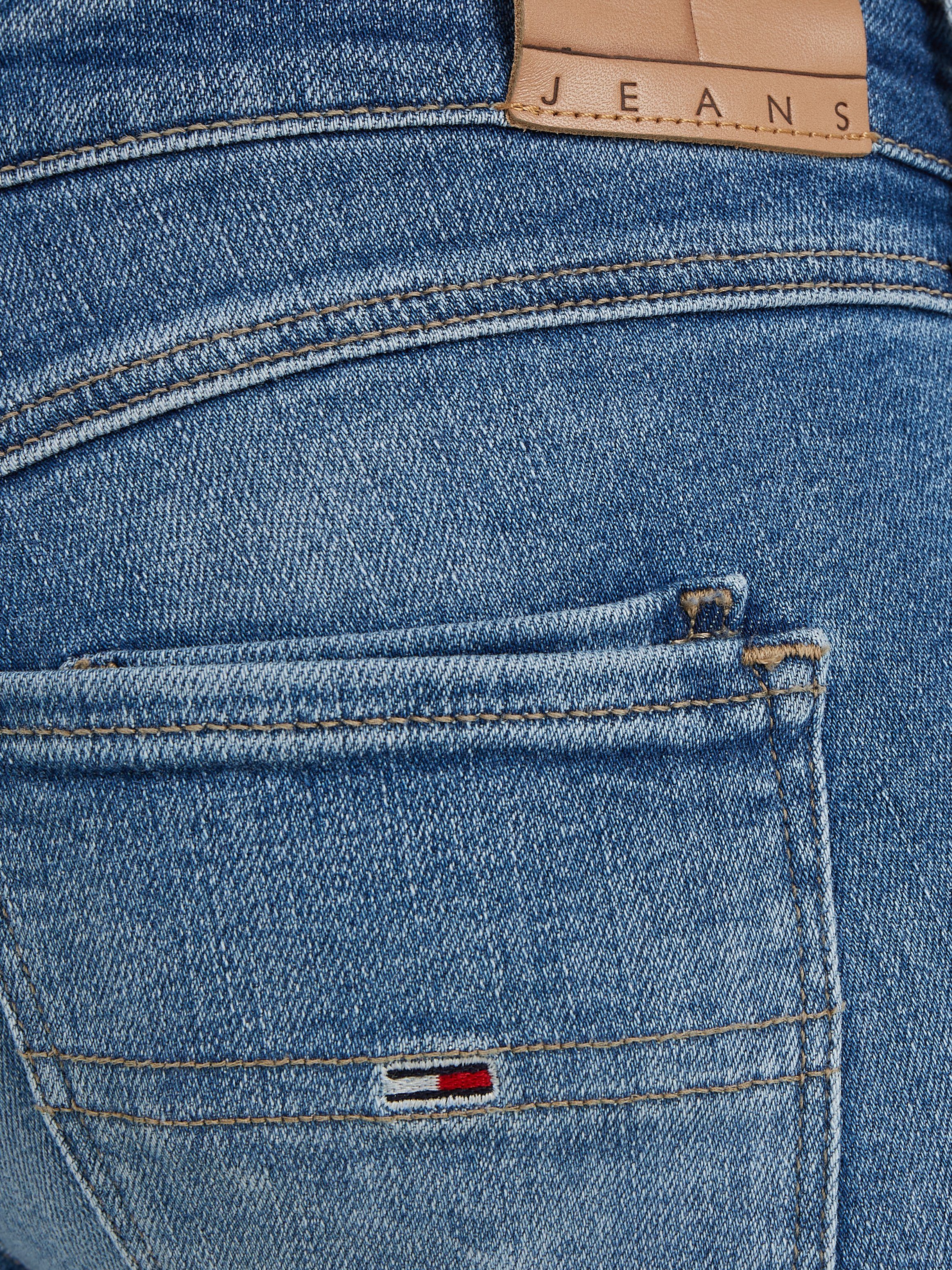 TOMMY JEANS Prettige jeans Scarlett met leren merklabel