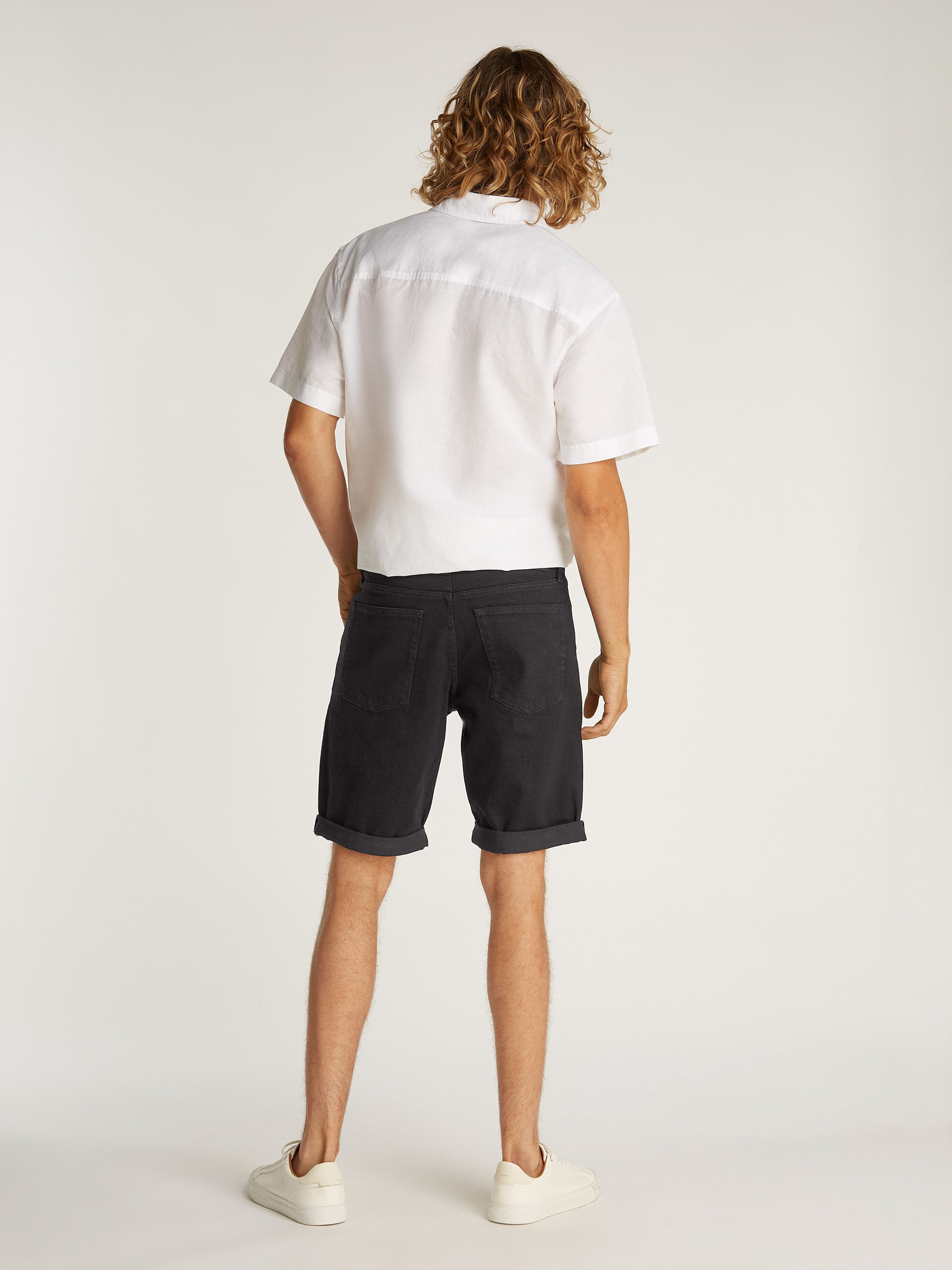 Calvin Klein Short SLIM SHORT met omslagzoom