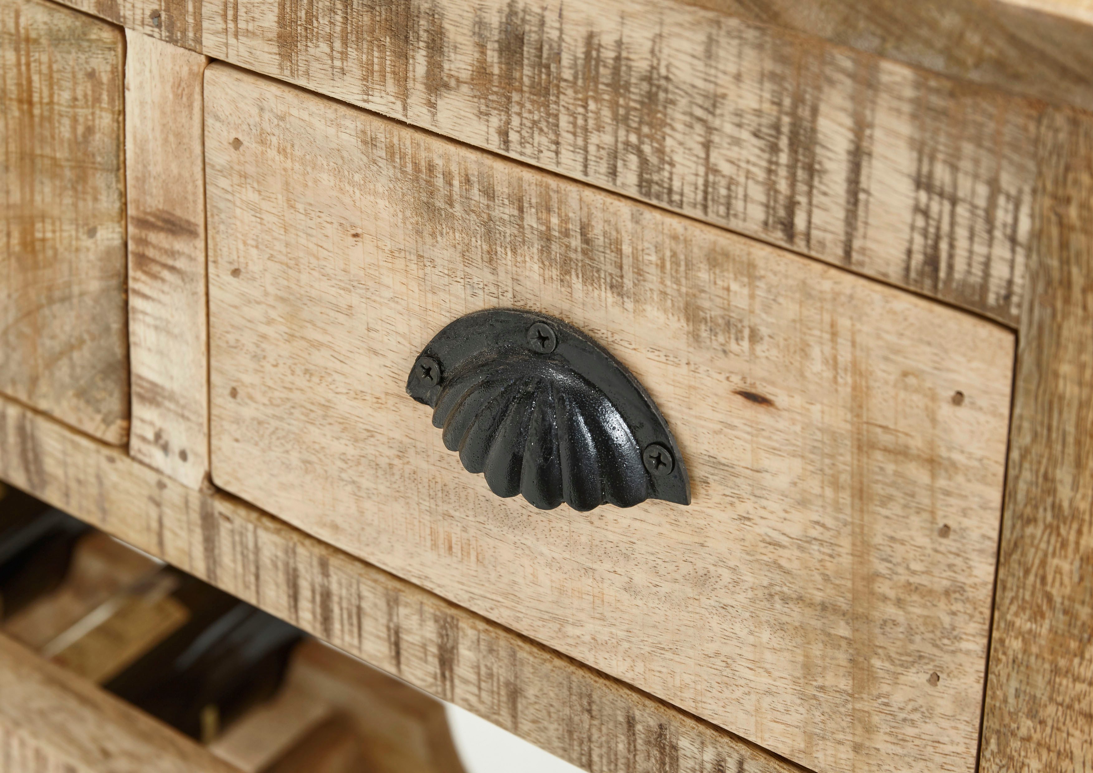 Stolkom Bartafel FERDI Massief hout, barwagen op wielen inclusief dienblad