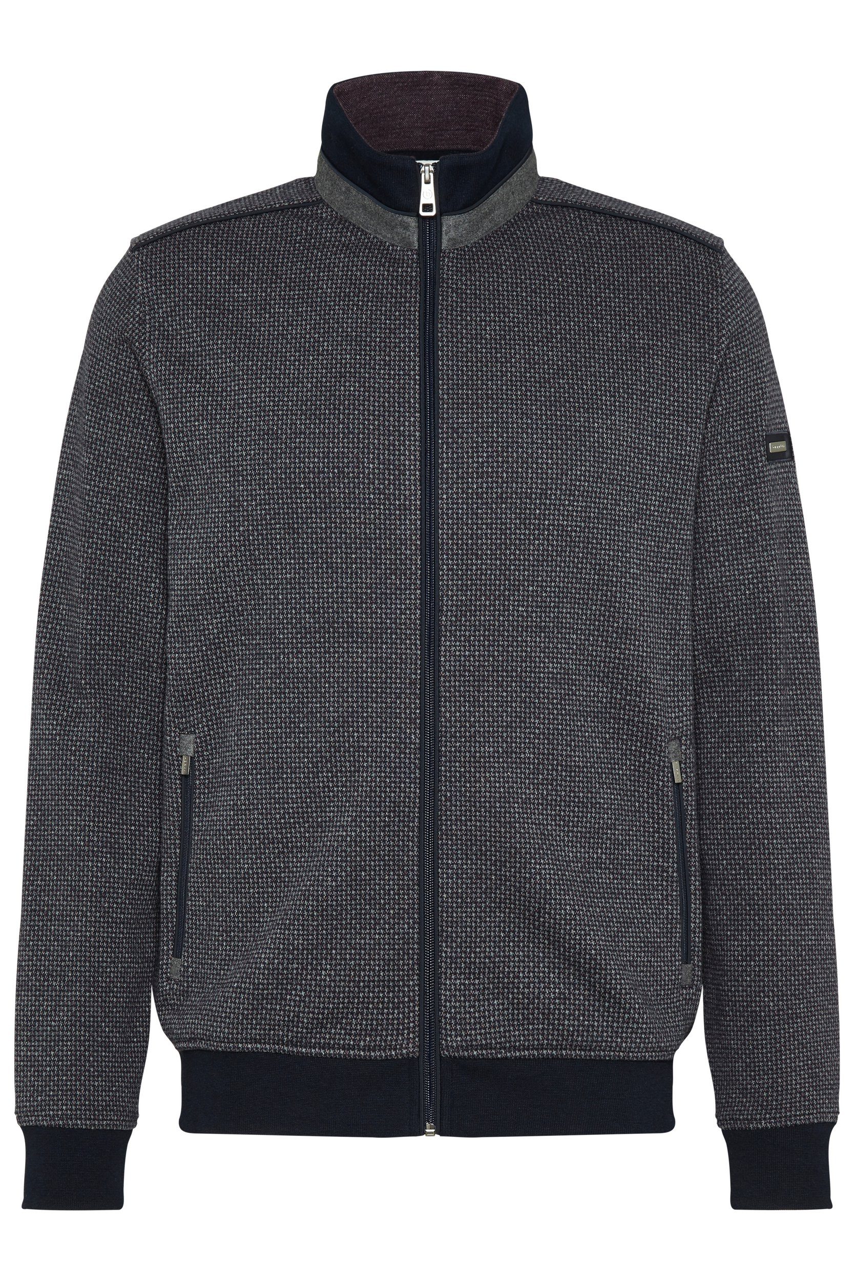 Bugatti Sweatvest met opstaande kraag