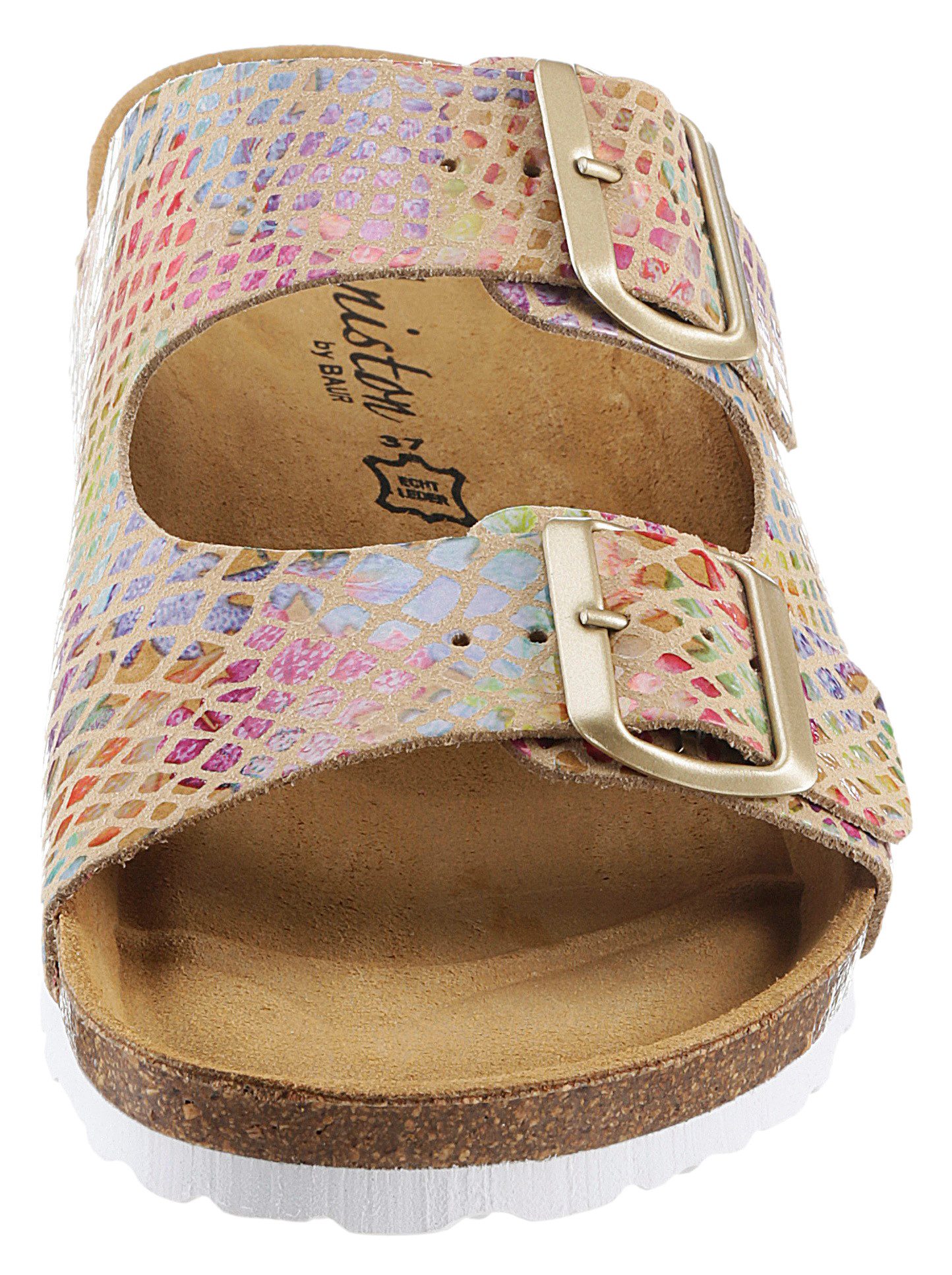 Aniston SHOES Slippers , basis, zomerschoen, slippers met glanzend patroon