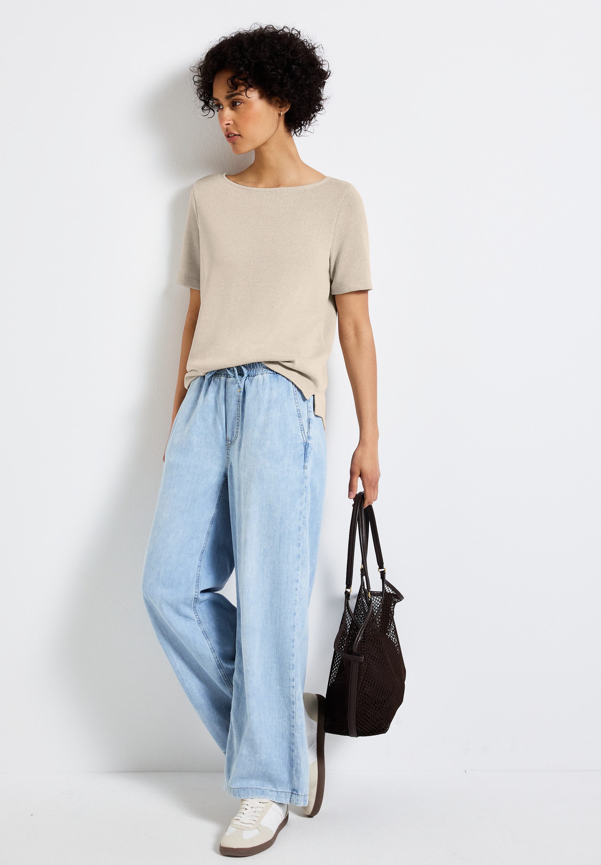 STREET ONE T-shirt met boothals
