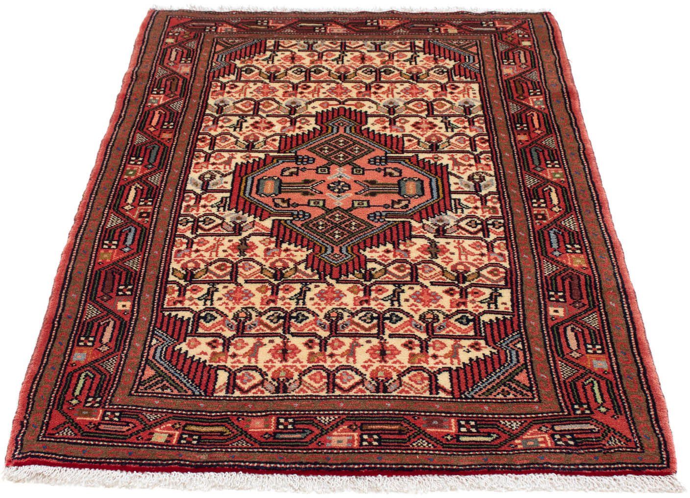 morgenland Wollen kleed Hamadan medaillon 120 x 85 cm Handgeknoopt