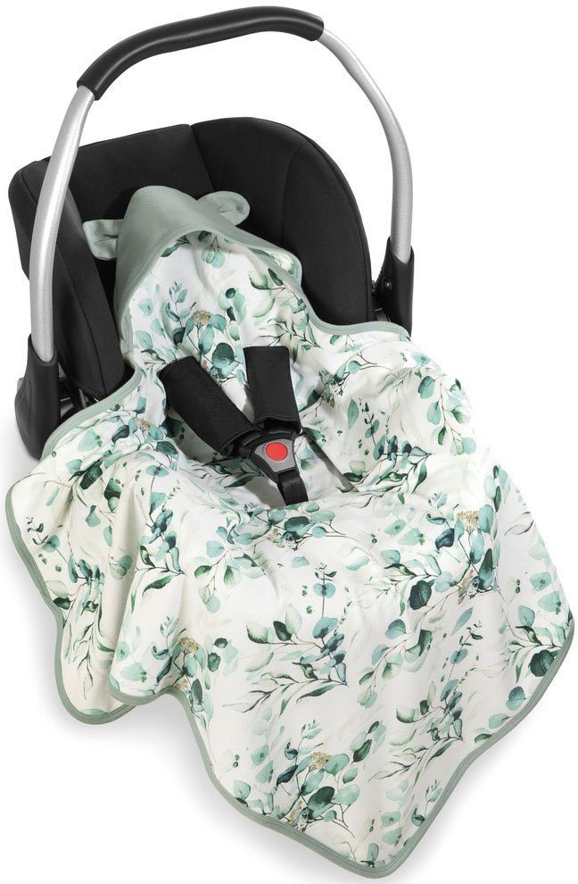 Hauck Babydeken Baby Inslapdeken, Snuggle N Dream bladeren Mint/groen