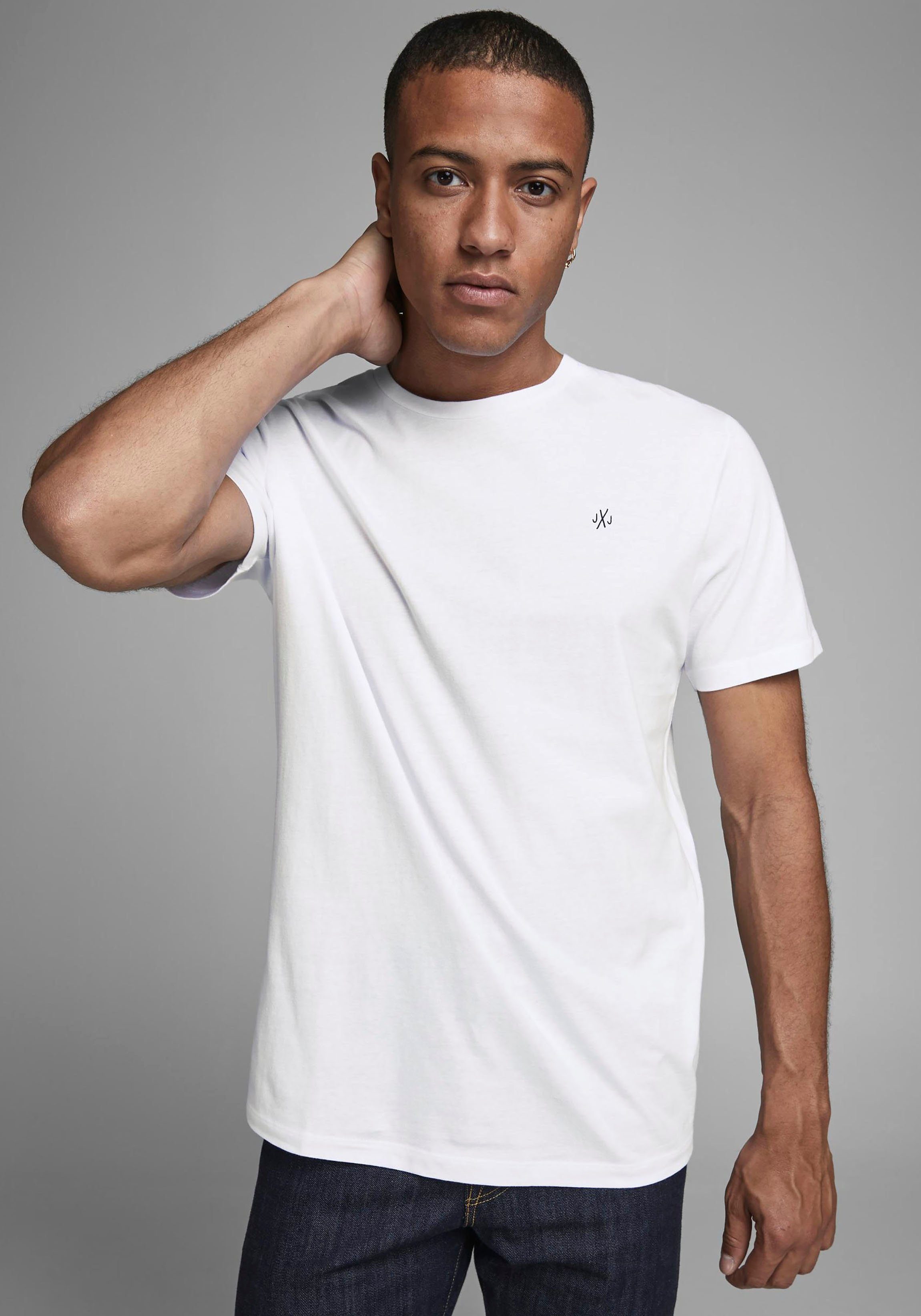 Jack & Jones Shirt met ronde hals TEE SS CREW NECK 5 P (set, 5-delig)