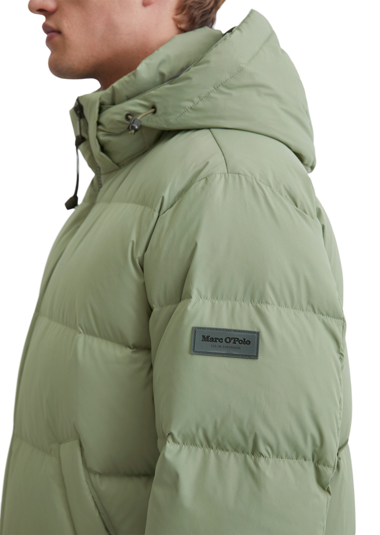 Marc O'Polo Winterjack met capuchon en veel details