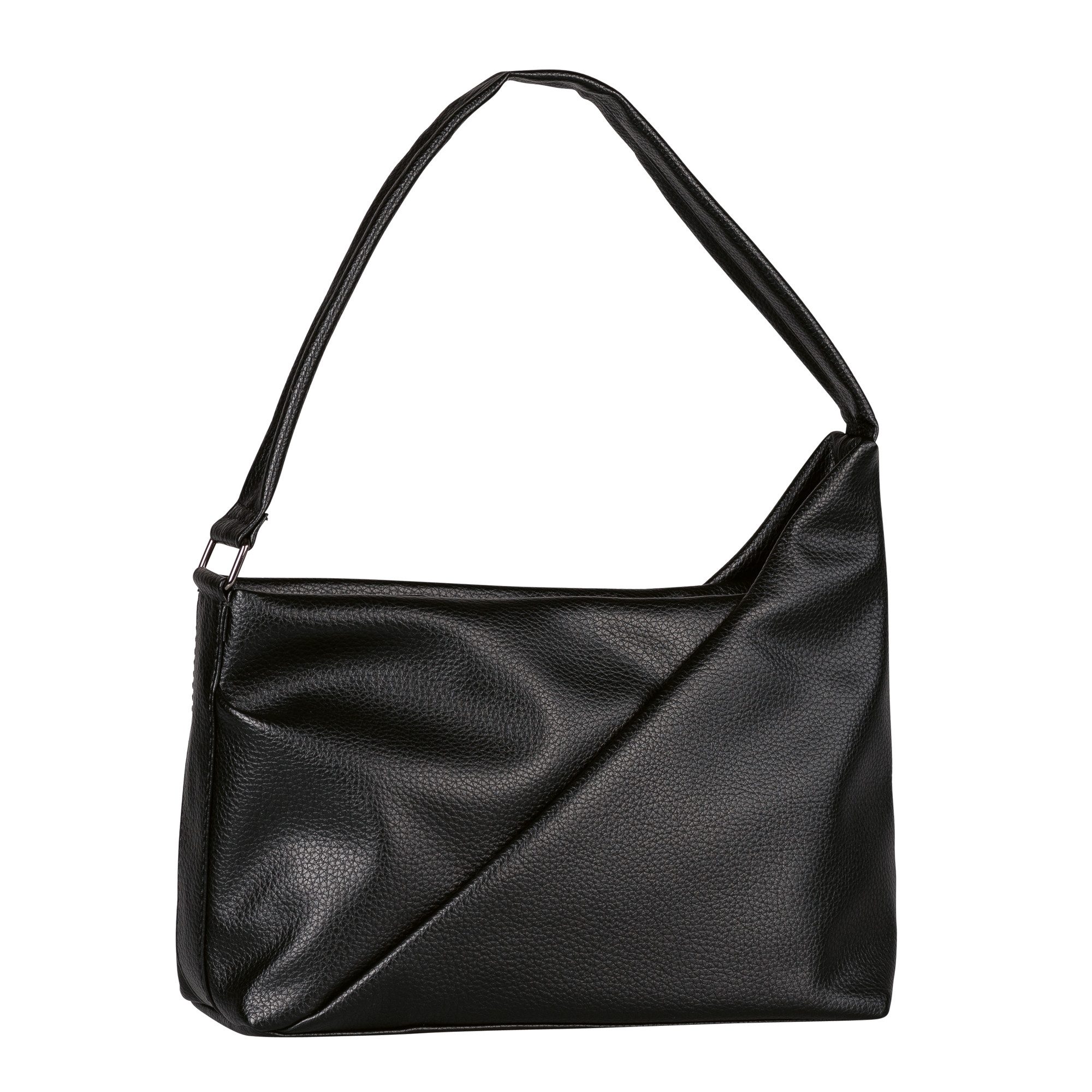 Tom Tailor Hobo-tas Adya van zacht, leren materiaal met asymmetrische lijnvoering