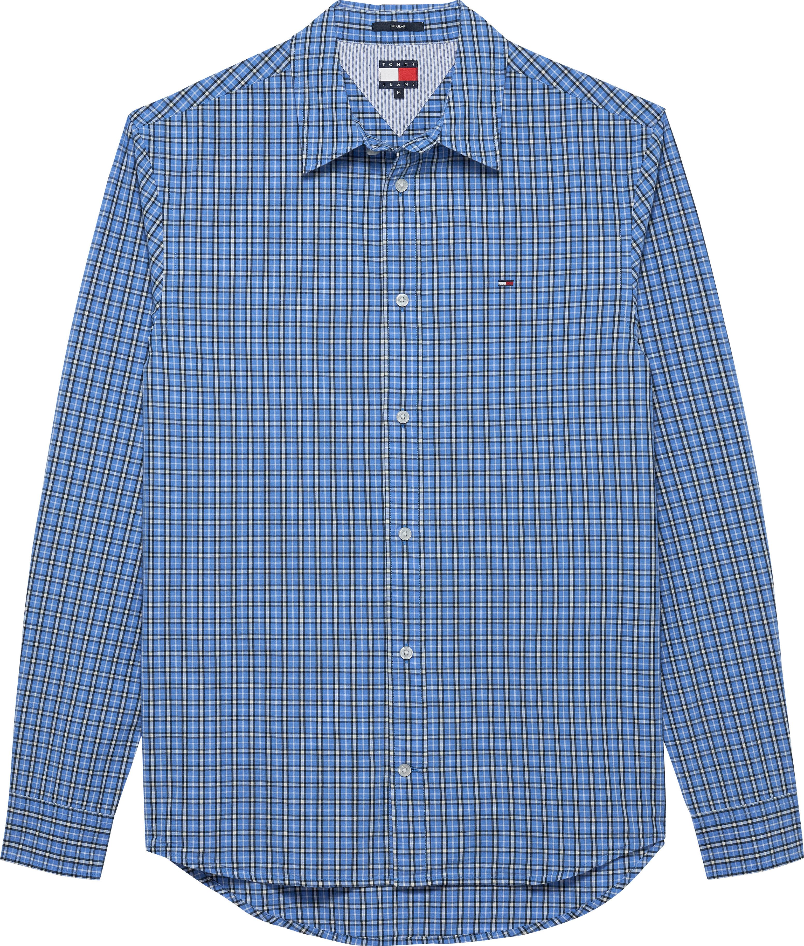 TOMMY JEANS Overhemd met lange mouwen TJM ESSNT POPLIN REG SHIRT EXT