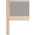 luettenhuett hoogslaper janne grenenhout, 1-persoons, inclusief houten ladder, ligoppervlak 90x200 cm grijs