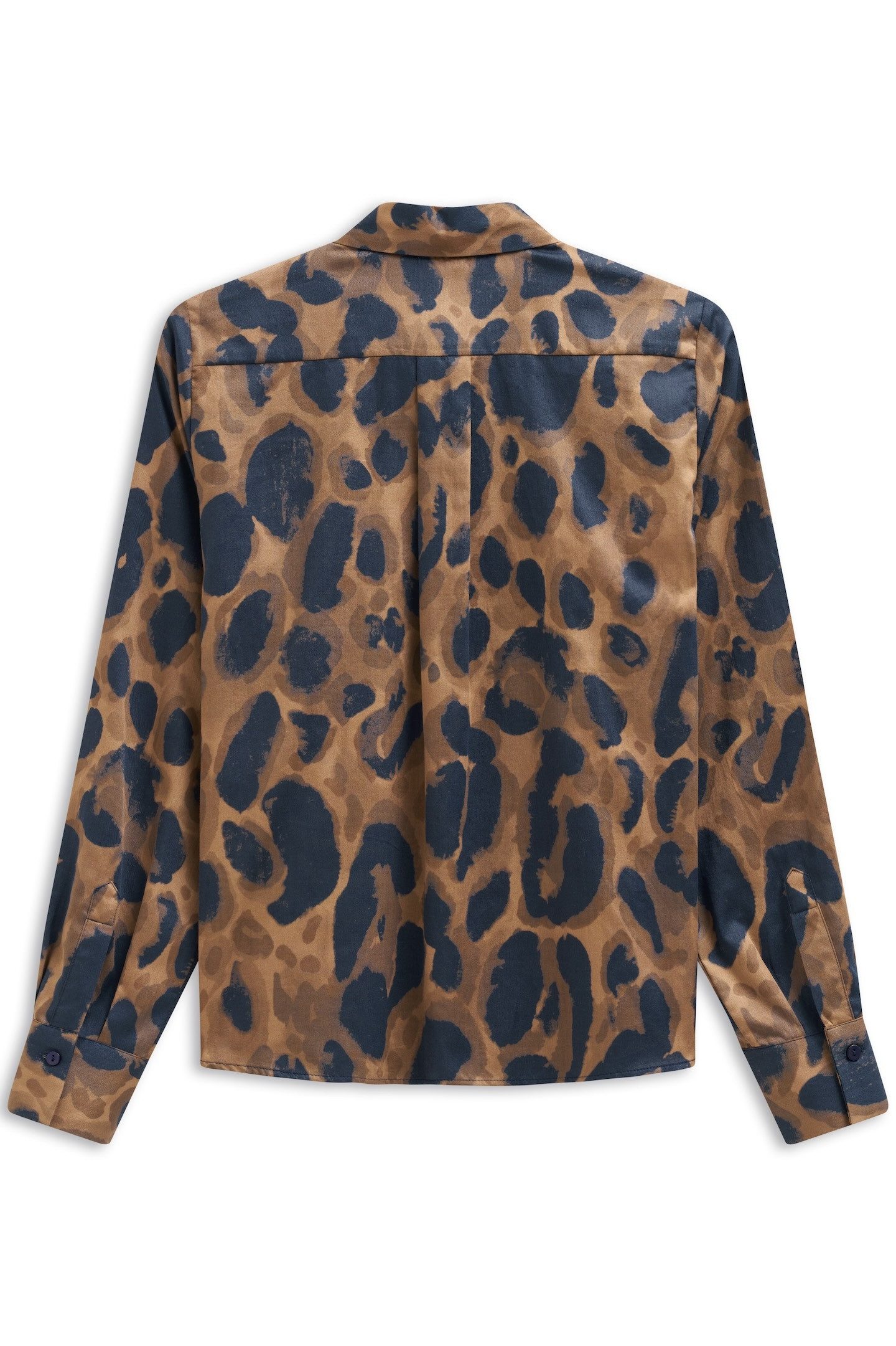 Bugatti Blouse met lange mouwen Luipaard patroon met een overhemdkraag en knoopsluiting