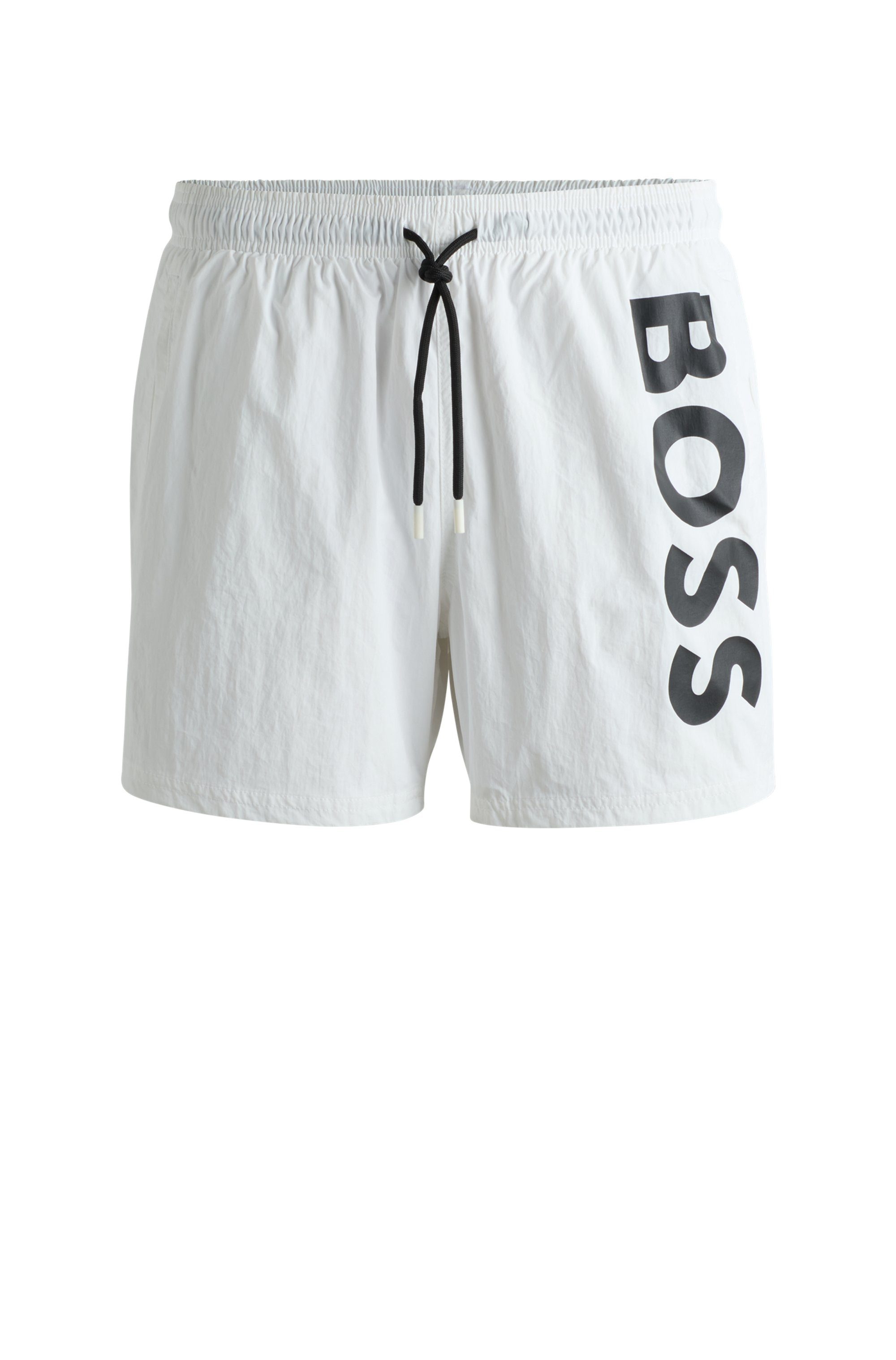 BOSS Zwemshort Octopus met contrasterende boss logo-opschrift op het been