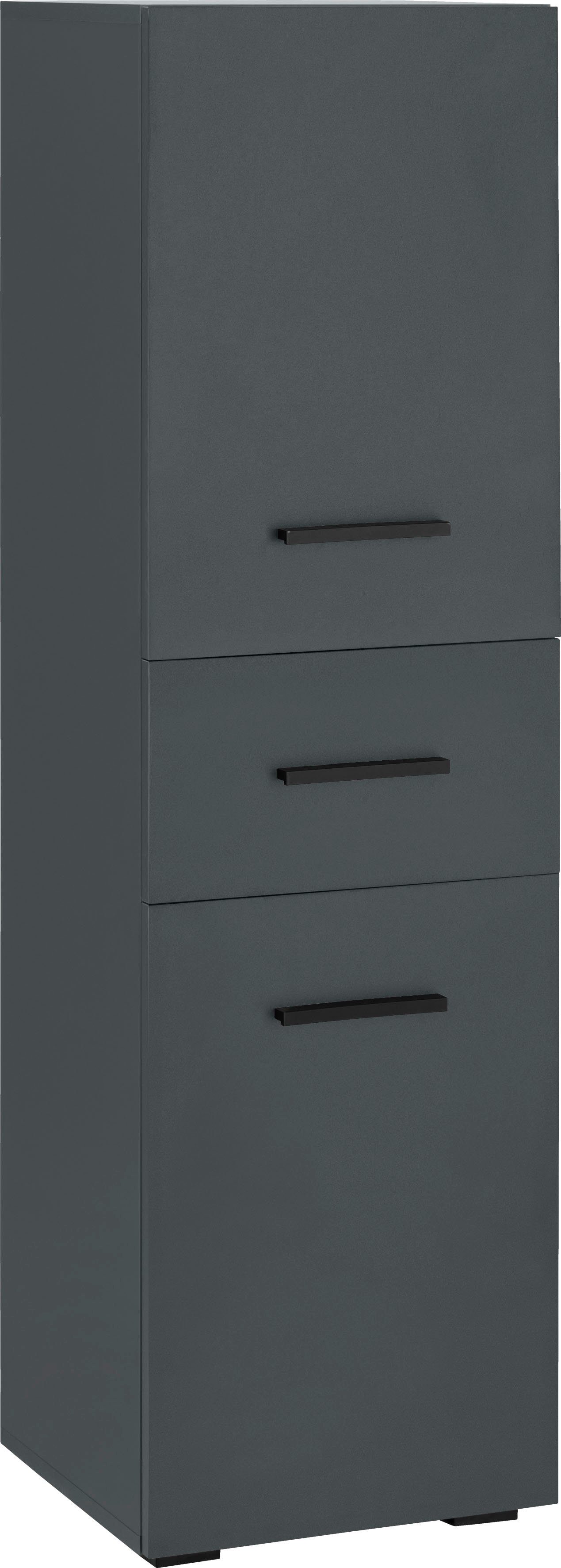 INOSIGN Halfhoge kast Skara verstelbare planken achter elke deur, breedte 38 cm, hoogte 130 cm halfhoge kasten grijs