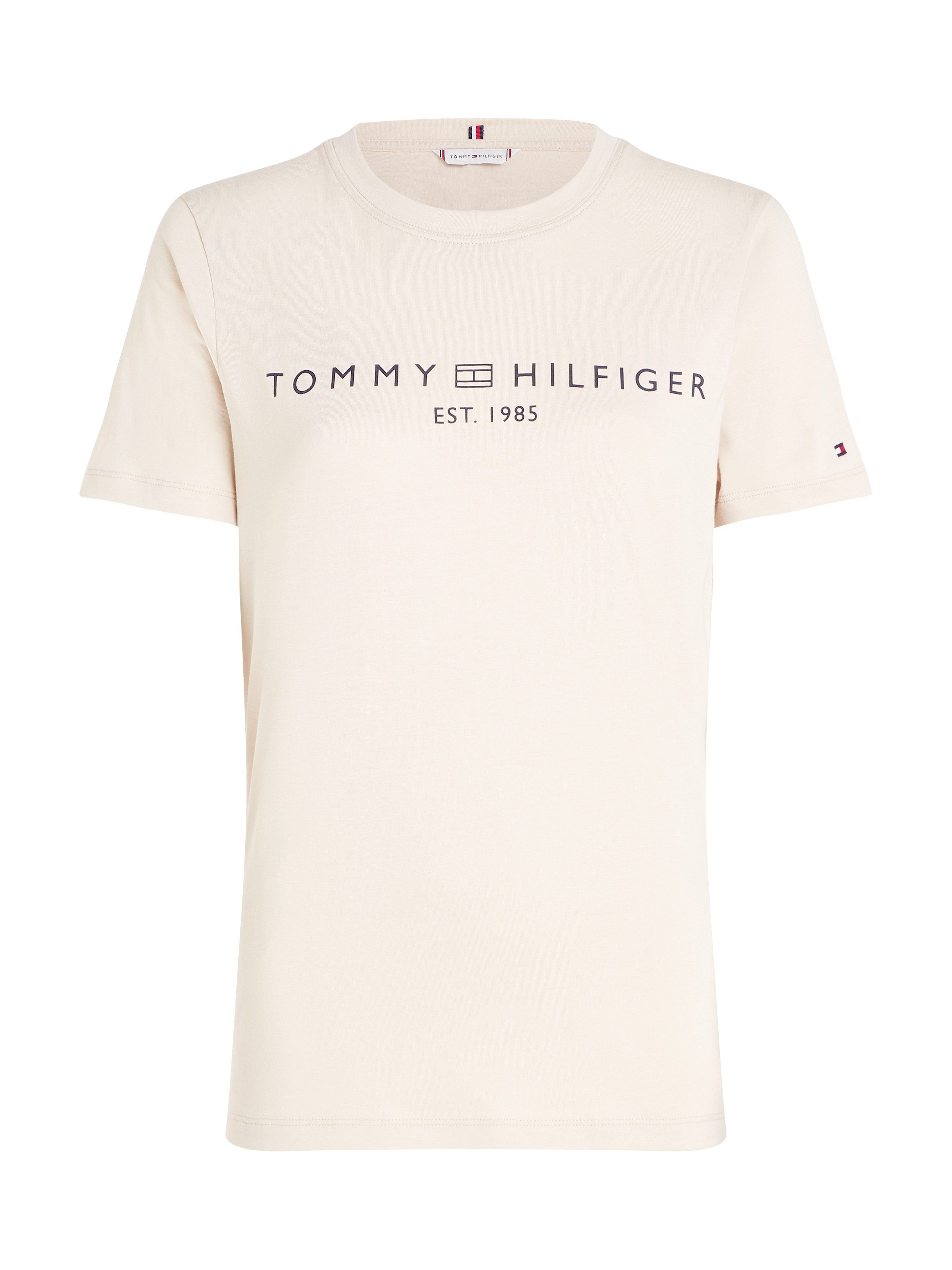 Tommy Hilfiger T-shirt REG CORP LOGO C-NK SS met een logo-opschrift