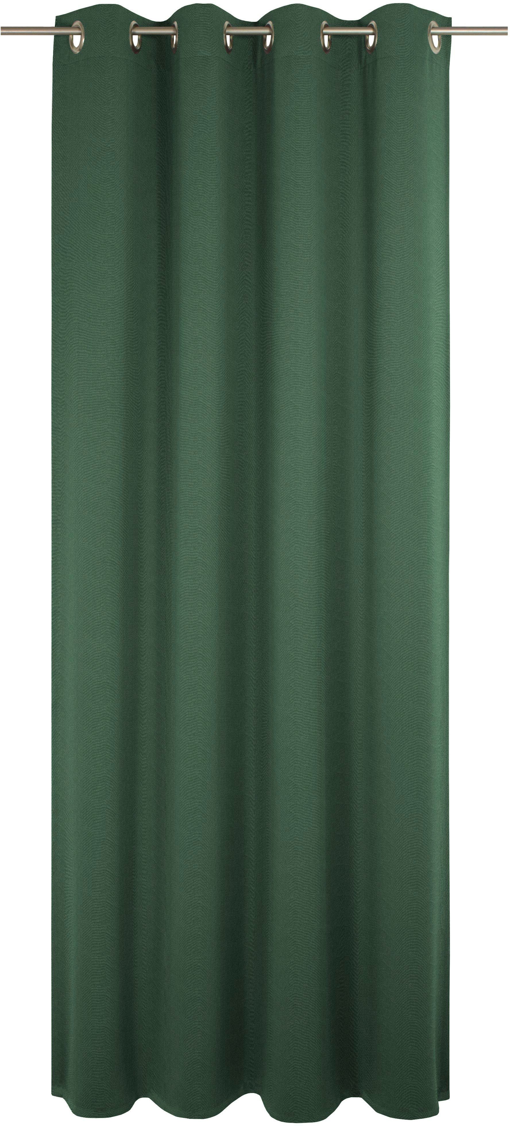 Wirth Gordijn Uni Collection (1 stuk) vitrage maat - groen