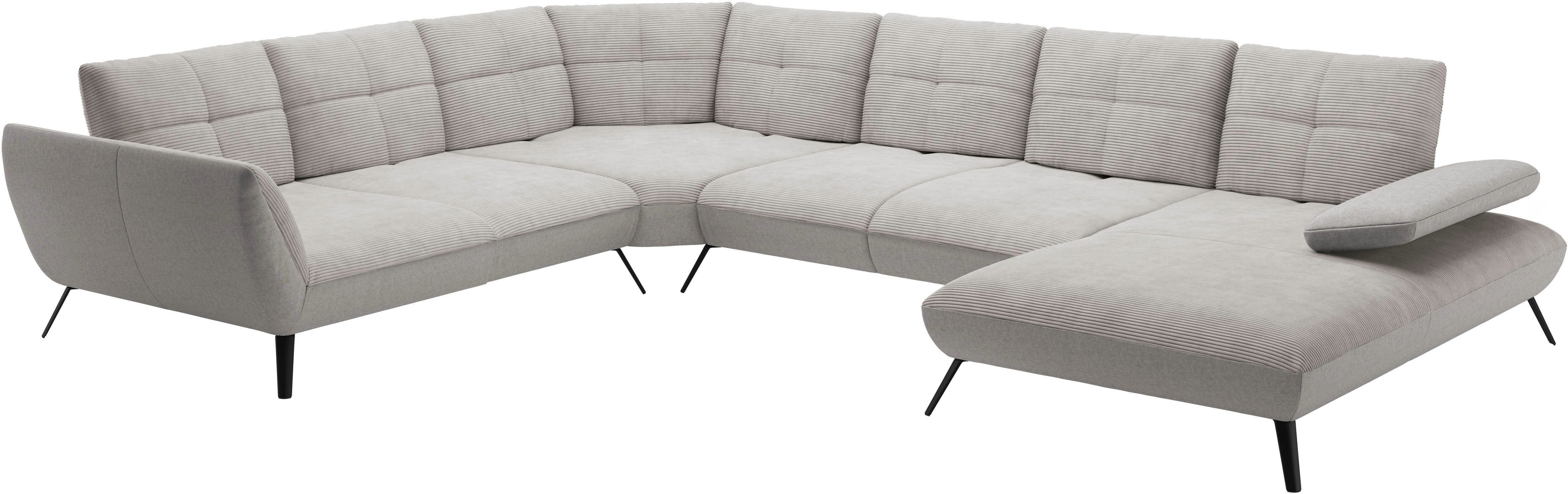 Places of Style Zithoek Mikado U-vorm incl. zitdiepteverstelling en armleuningverstelling