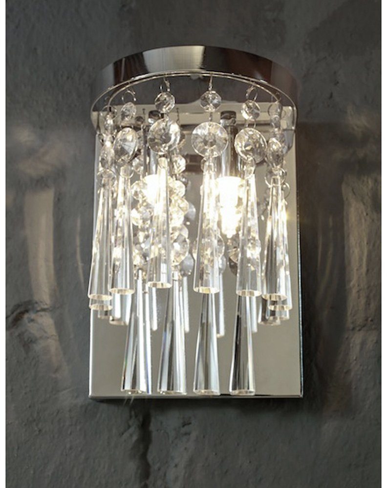 SPOT Light Wandlamp LUXORIA Echt kristalglas, ledverlichting inclusief, decoratief, hoogwaardig