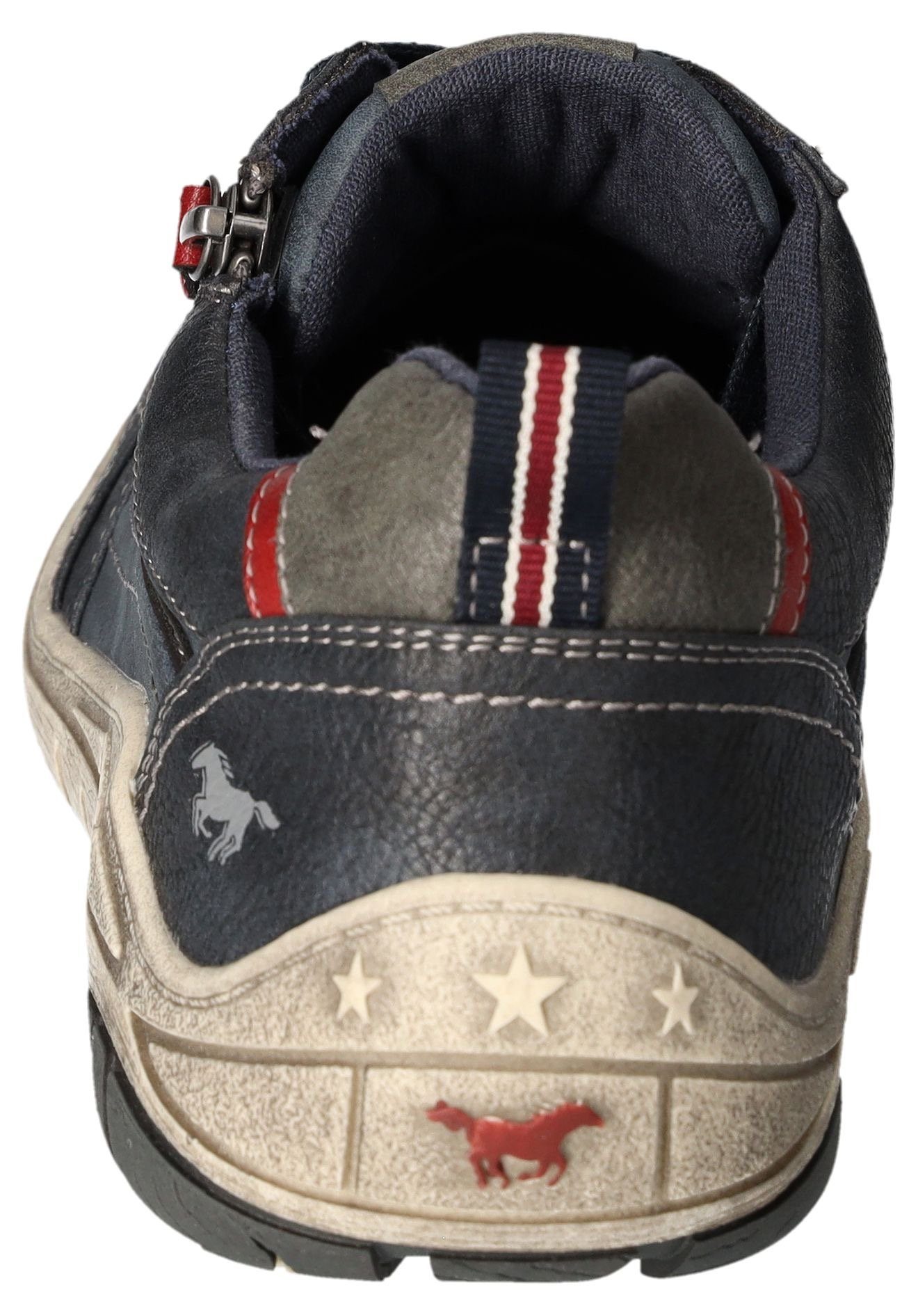 Mustang Shoes Sneakers , vrijetijdsschoen, lage schoen, veterschoen met zijrits