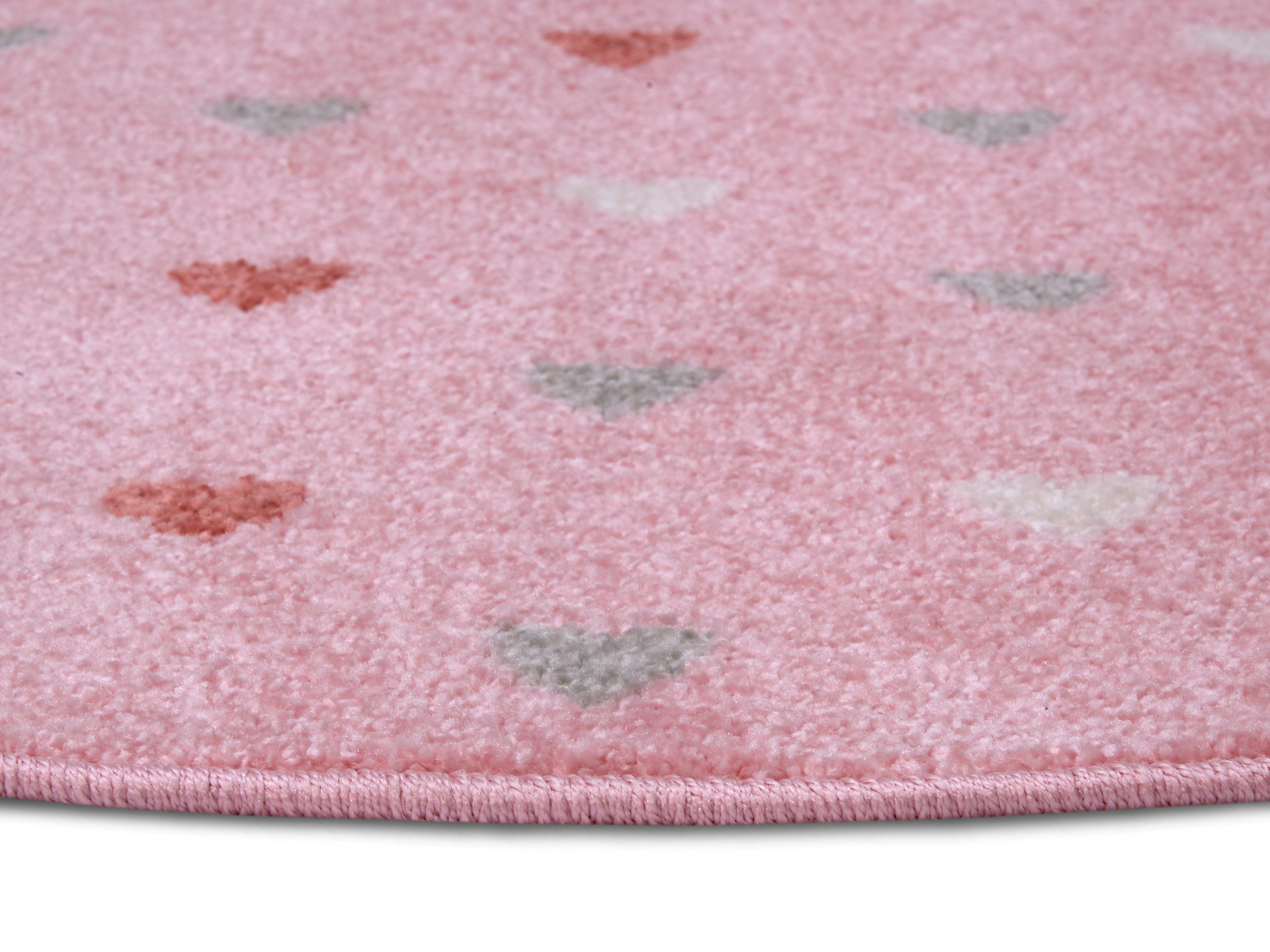 HANSE Home Kindervloerkleed Adventures Little Hearts Speeltapijt, stevig, kinderkamer, kortpolig, speelondergrond