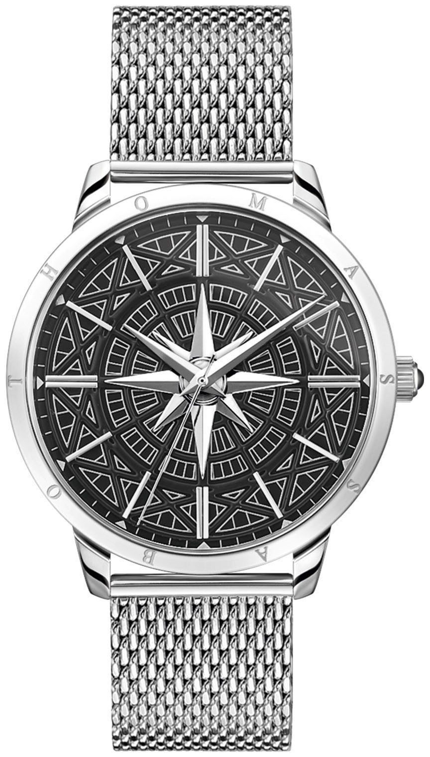 THOMAS SABO Kwartshorloge REBEL SPIRIT KOMPASS Horloge, dames, heren, onyx- of lapis...