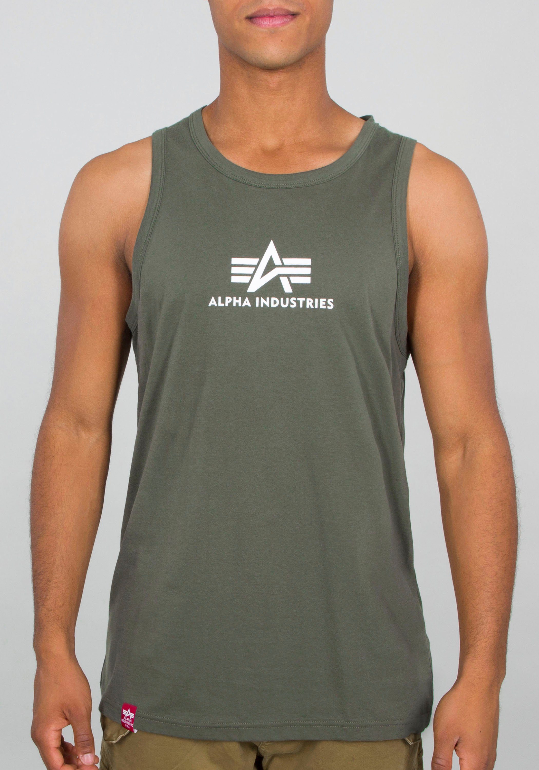Alpha Industries Tanktop BASIC TANK heren tanktops maat M groen