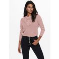 only trui met ronde hals onljennie life lace l-s pullover roze