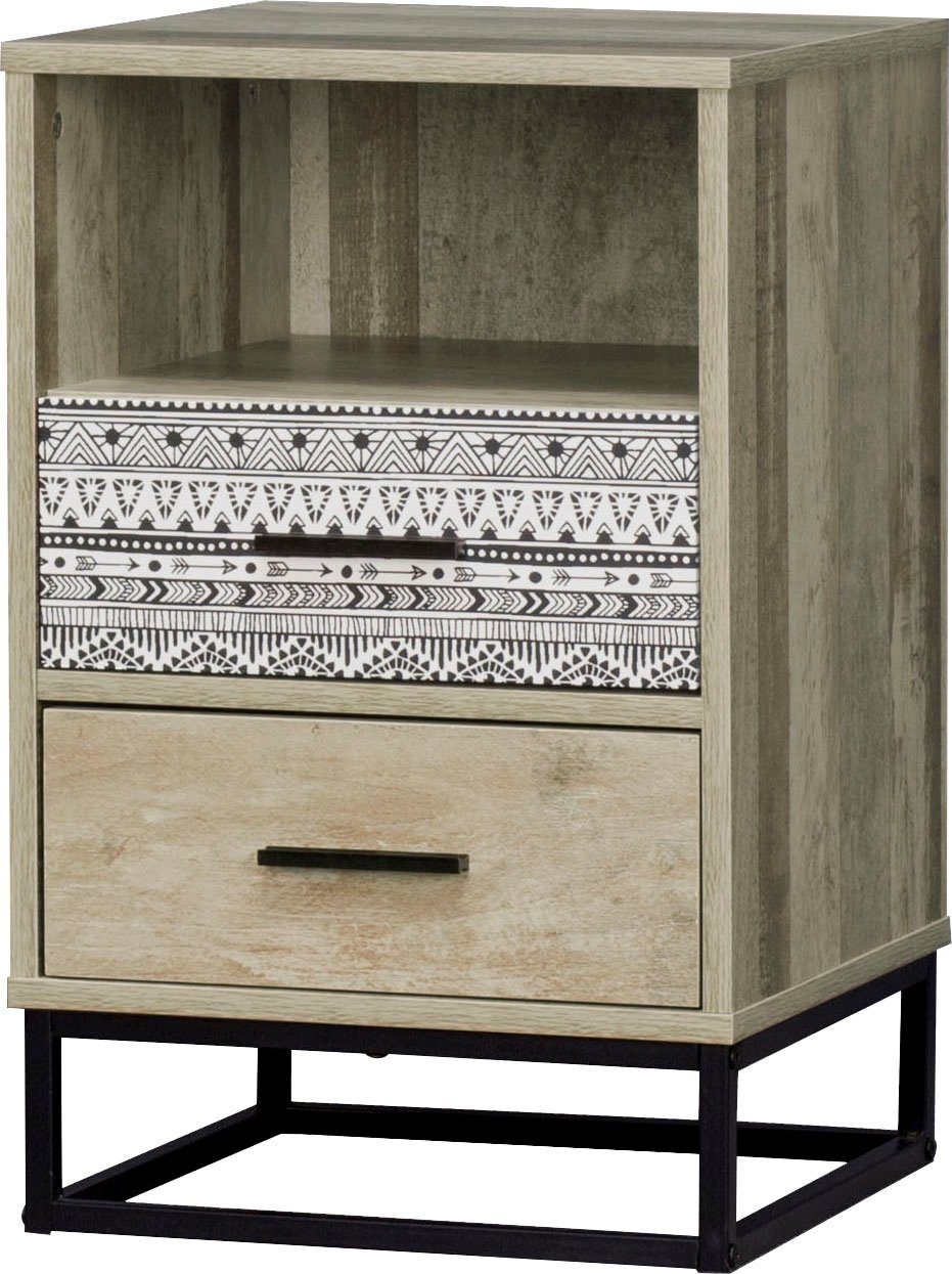 SIT Nachtkastje Skandi met decoratief patroon