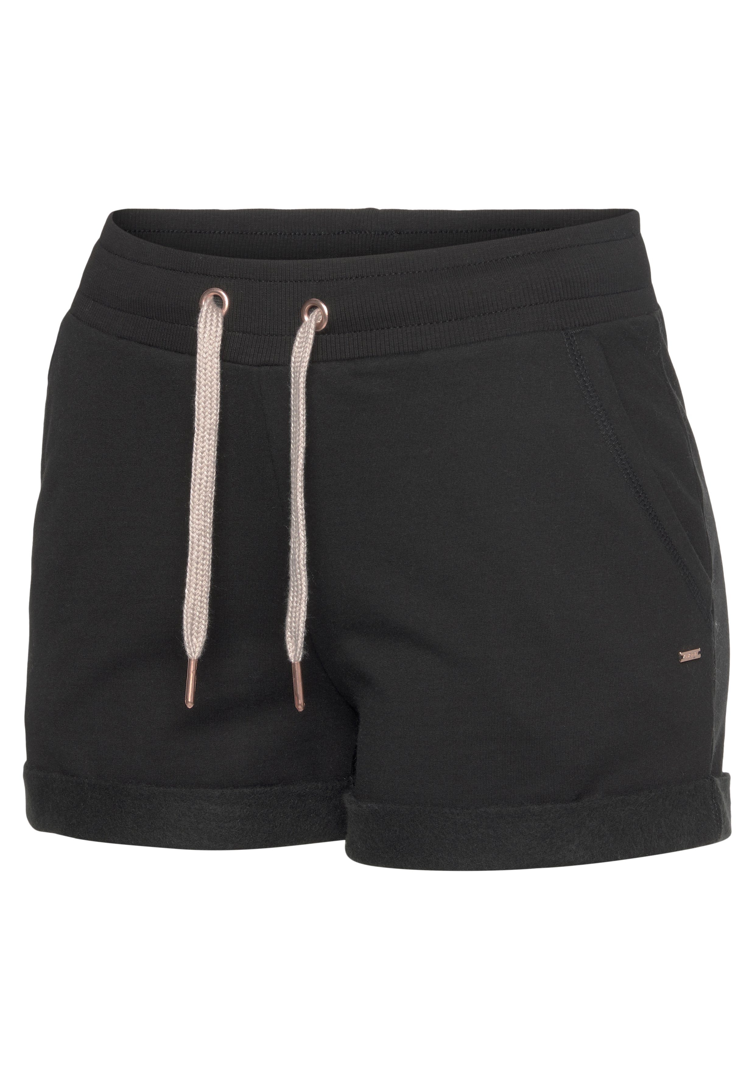Lascana Short met ribboorden en omslagzoom