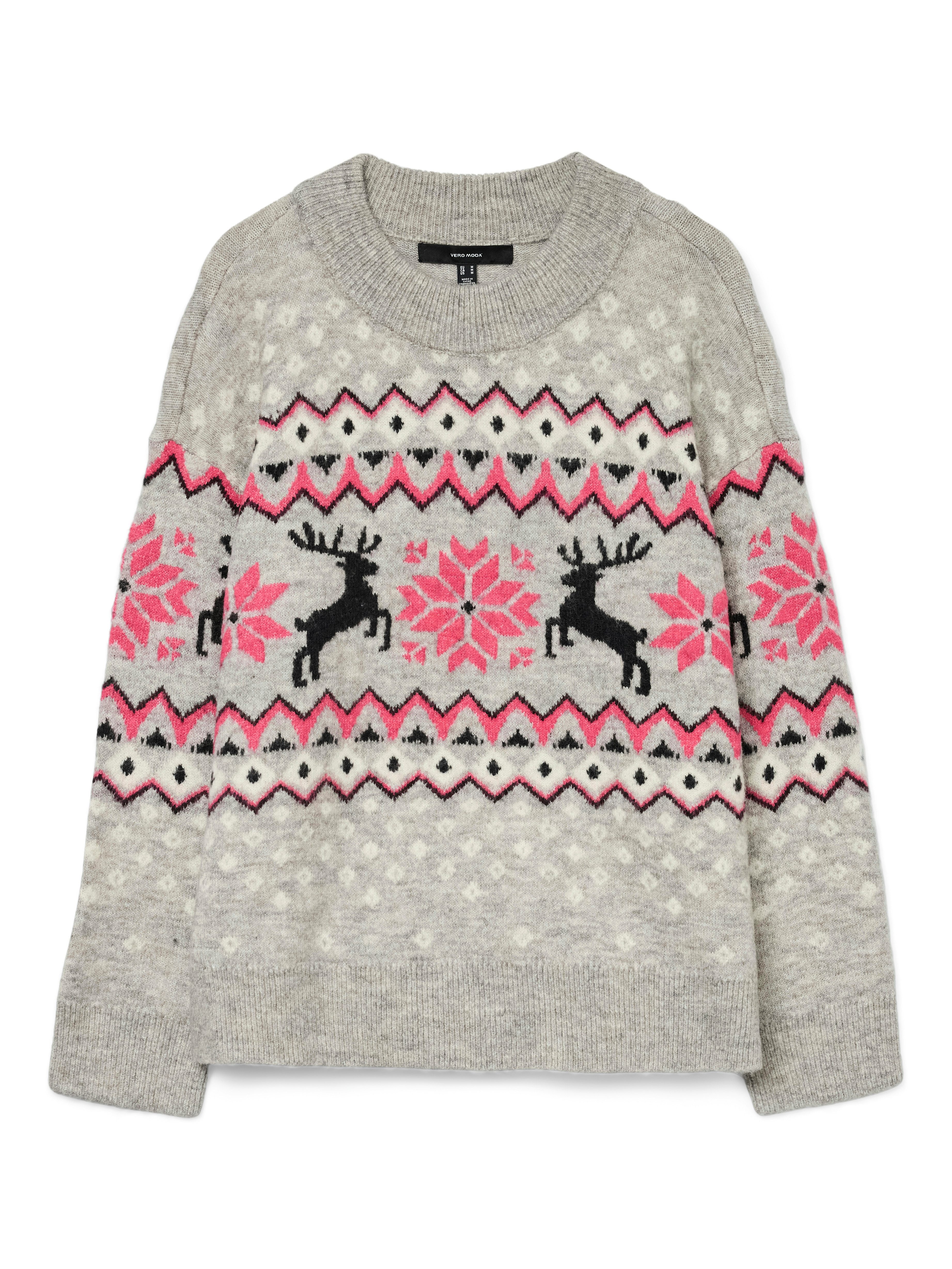 Vero Moda Kersttrui VMSANTANORDIC LS O-NECK PULLOVER XMAS
