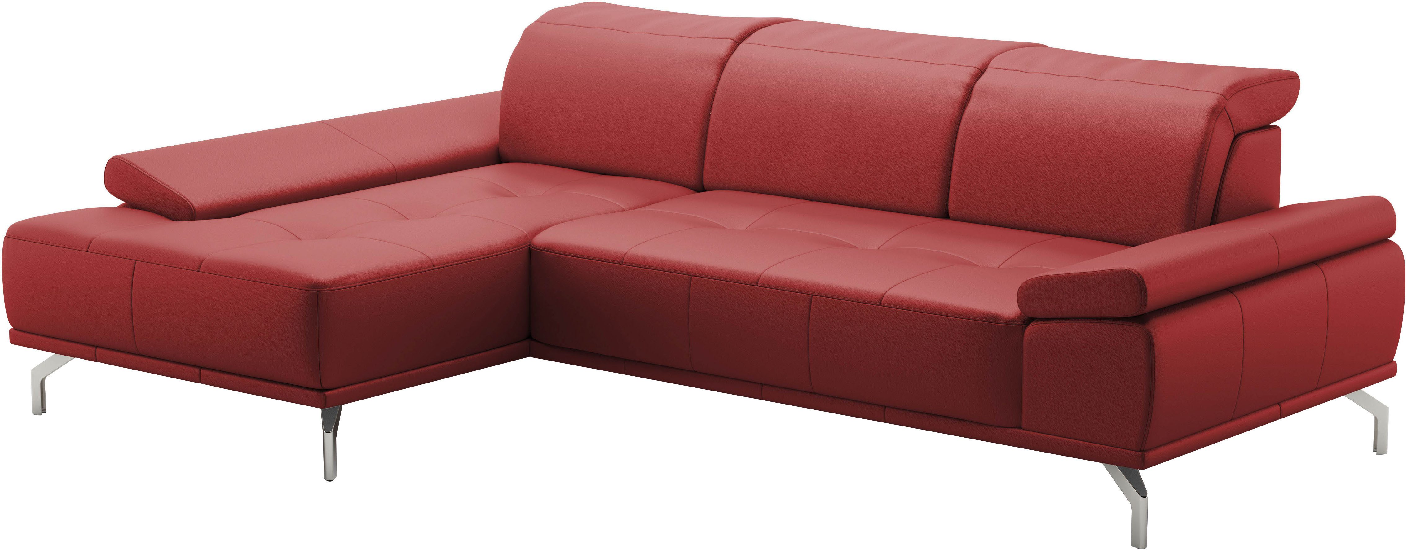 Places of Style Hoekbank Caluna Incl. zitdiepteverstelling, optioneel met hoofd- en armleuningverstelling