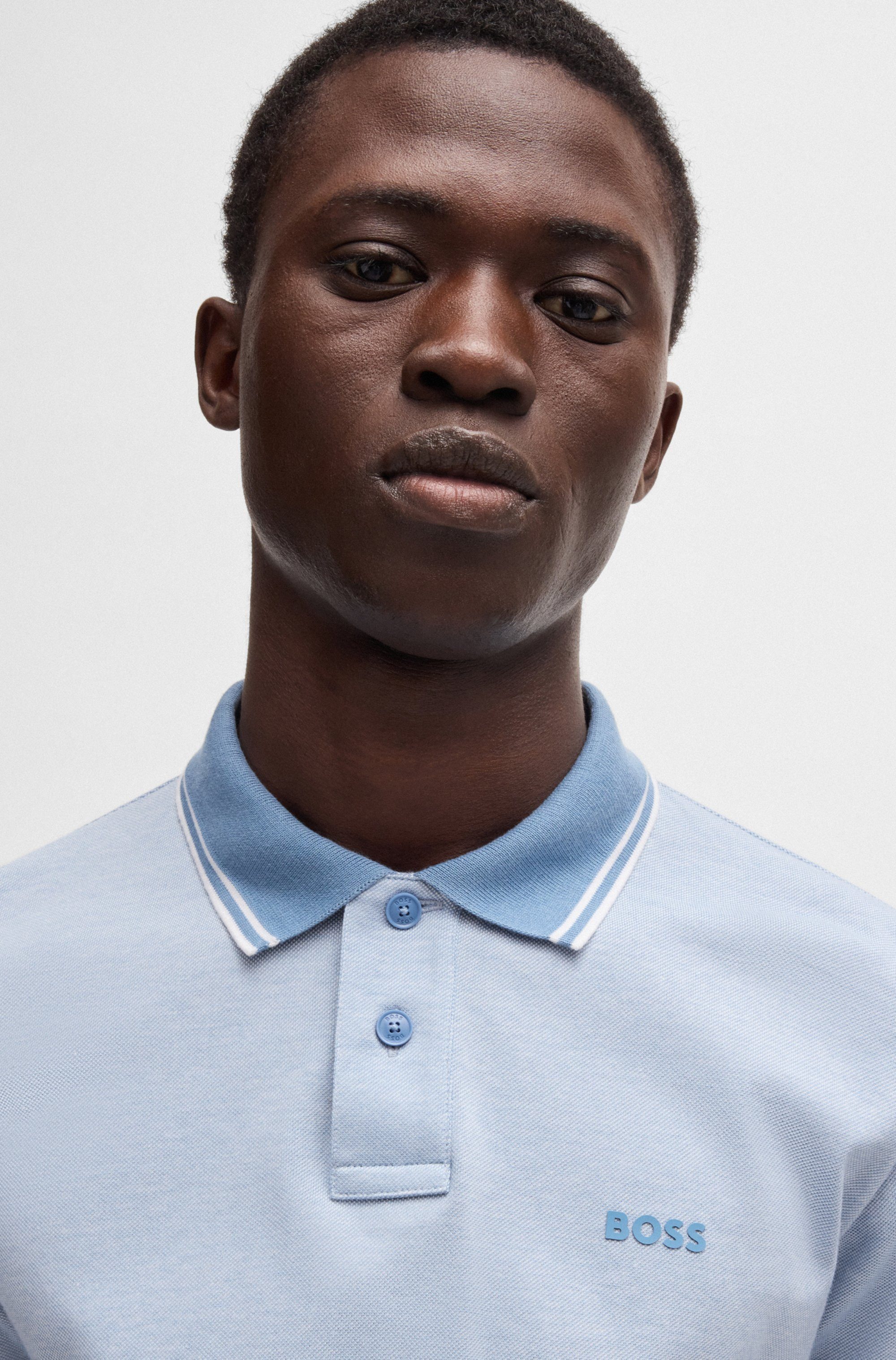 Boss Orange Poloshirt PeoxfordNew met een polokraag