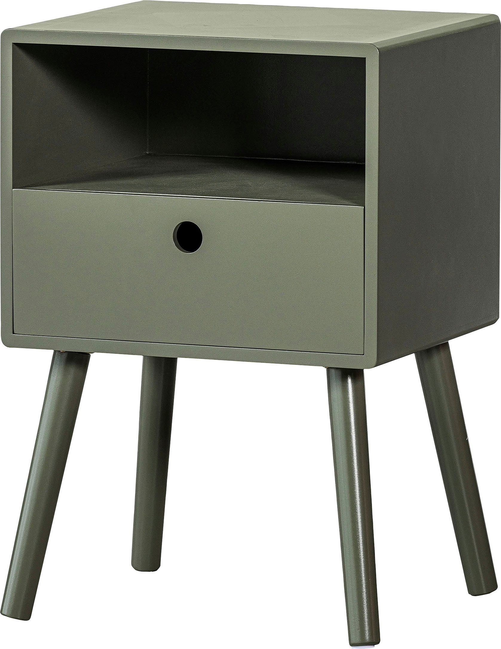 WOOOD Nachtkastje Vienna inclusief eenvoudige wandbevestiging, h 53 cm x b 36 cm