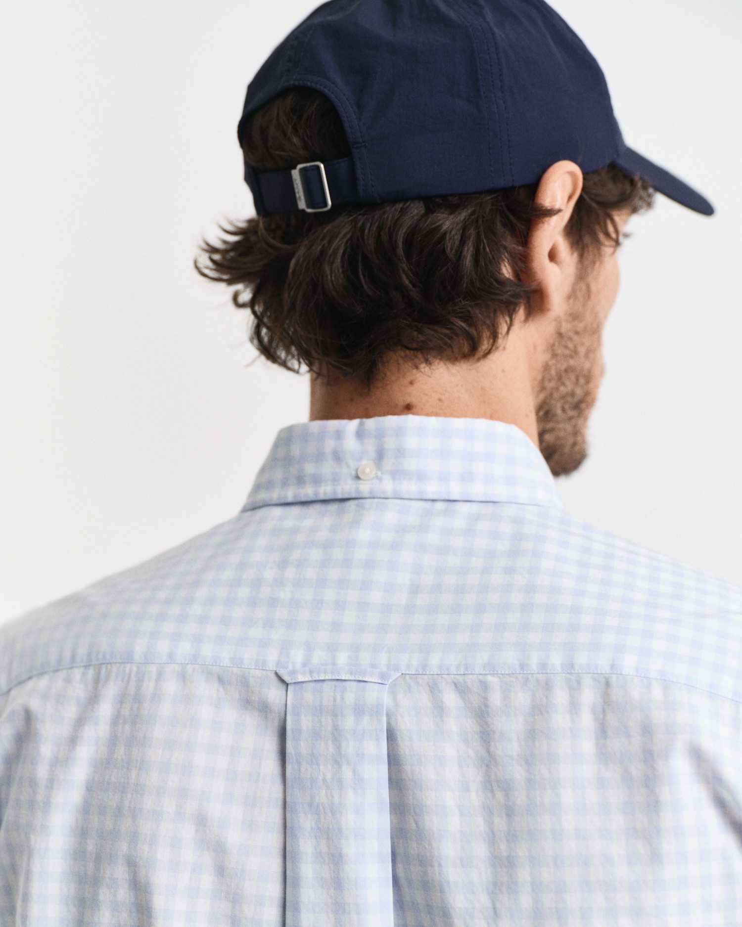 Gant Overhemd met korte mouwen Regular Fit Gingham Poplin Overhemd slijtvast easy care geruit