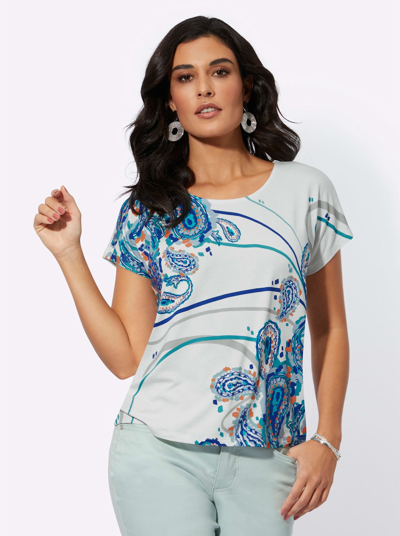 Creation L Shirt met print Gedessineerd shirt (1-delig)