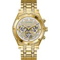 guess multifunctioneel horloge continental, gw0261g2 goud