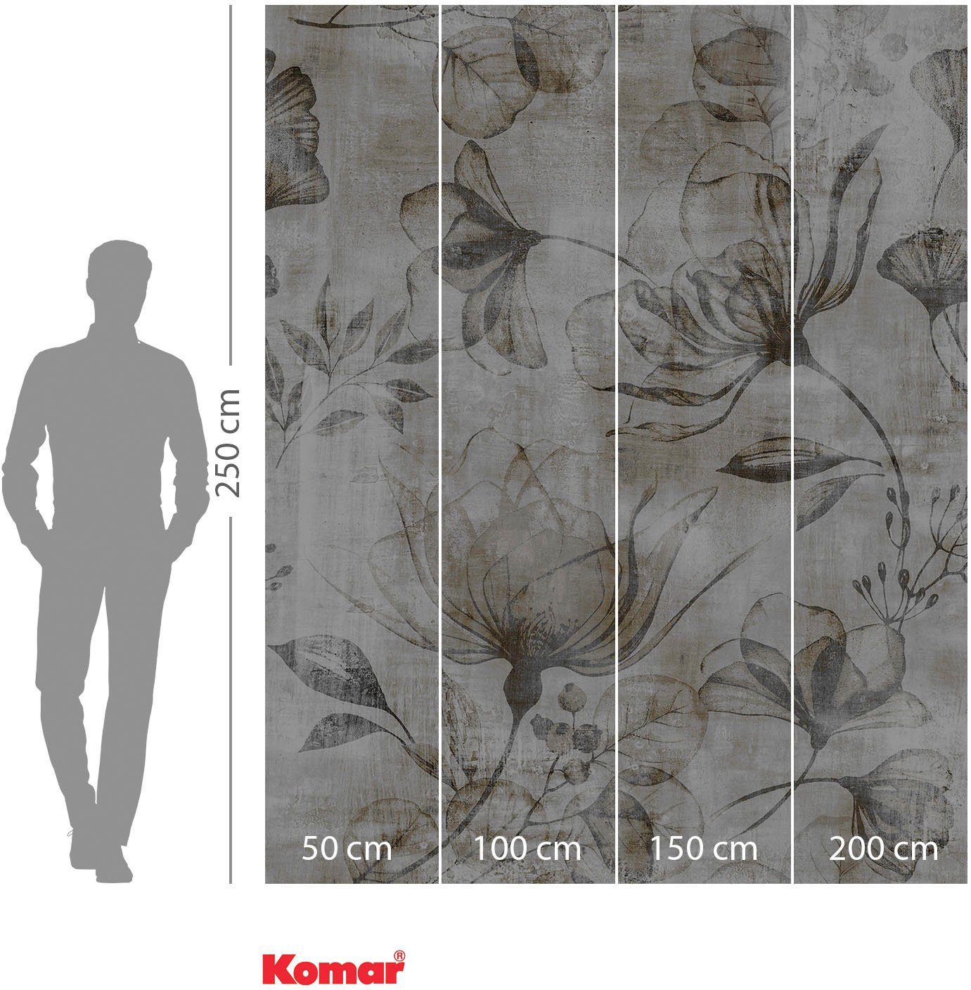 Komar Vliesbehang Digitale print vlies - Rustic Roses - Afmeting 200 x 250 cm (1 stuk)