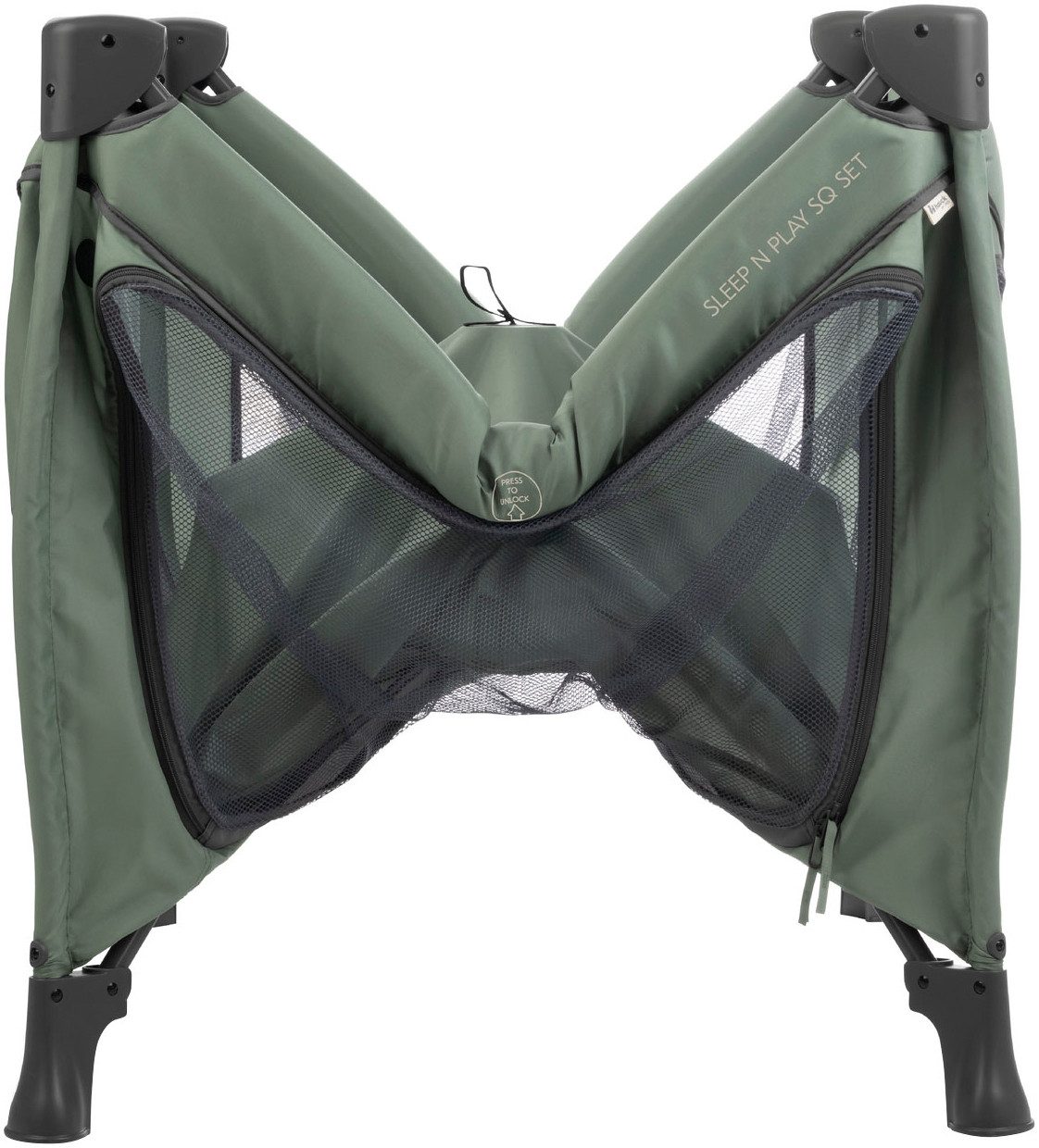 Hauck Baby-campingbed Sleep N Play SQ, Set dark green