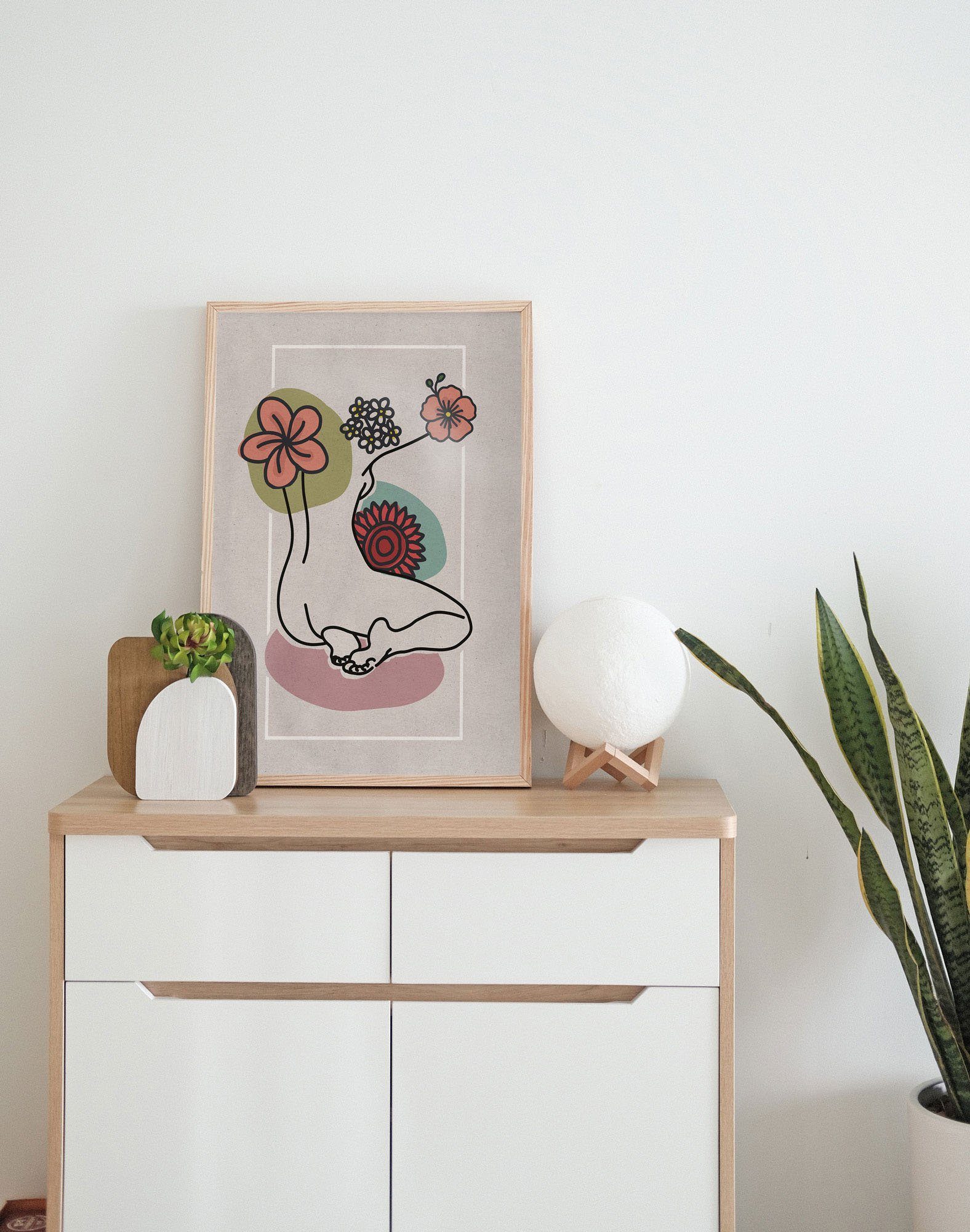 Komar Wanddecoratie Rosalie Wanddecoratie - zonder lijst (1 stuk)