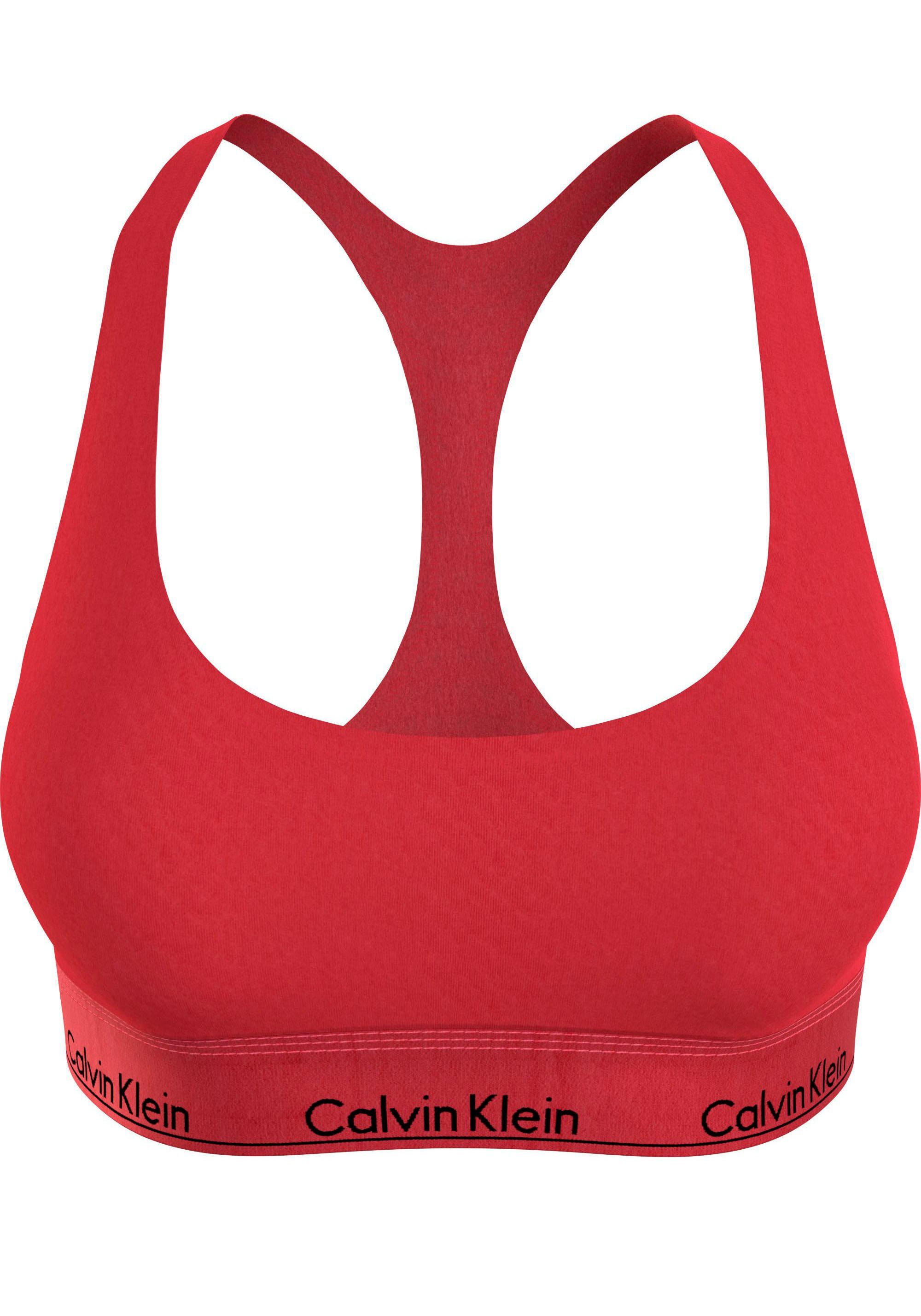 Calvin Klein Bralette UNLINED BRALETTE met ck logo-opschrift op de tailleband