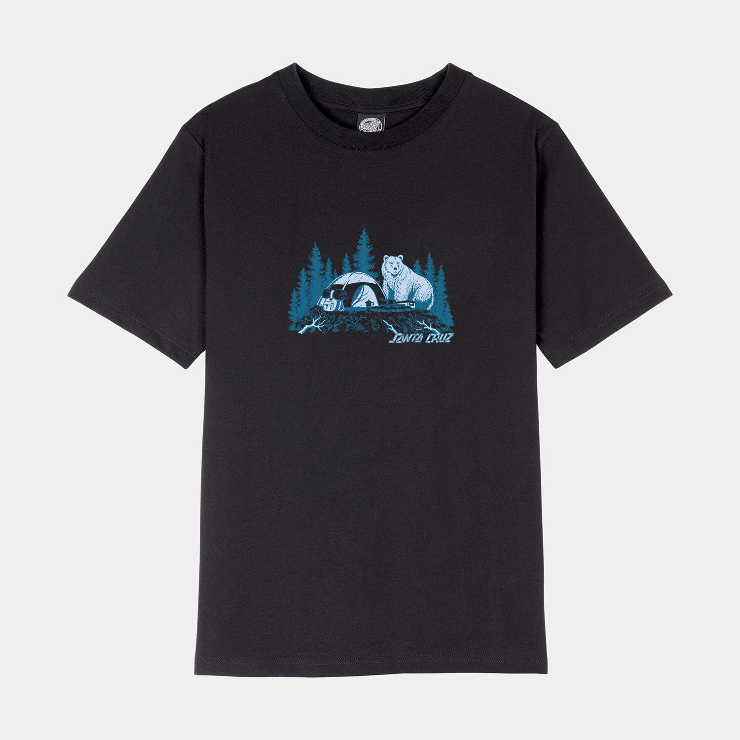 Santa Cruz T-shirt WOODLAND MINI STRIP FRONT T-SHIRT (1-delig)