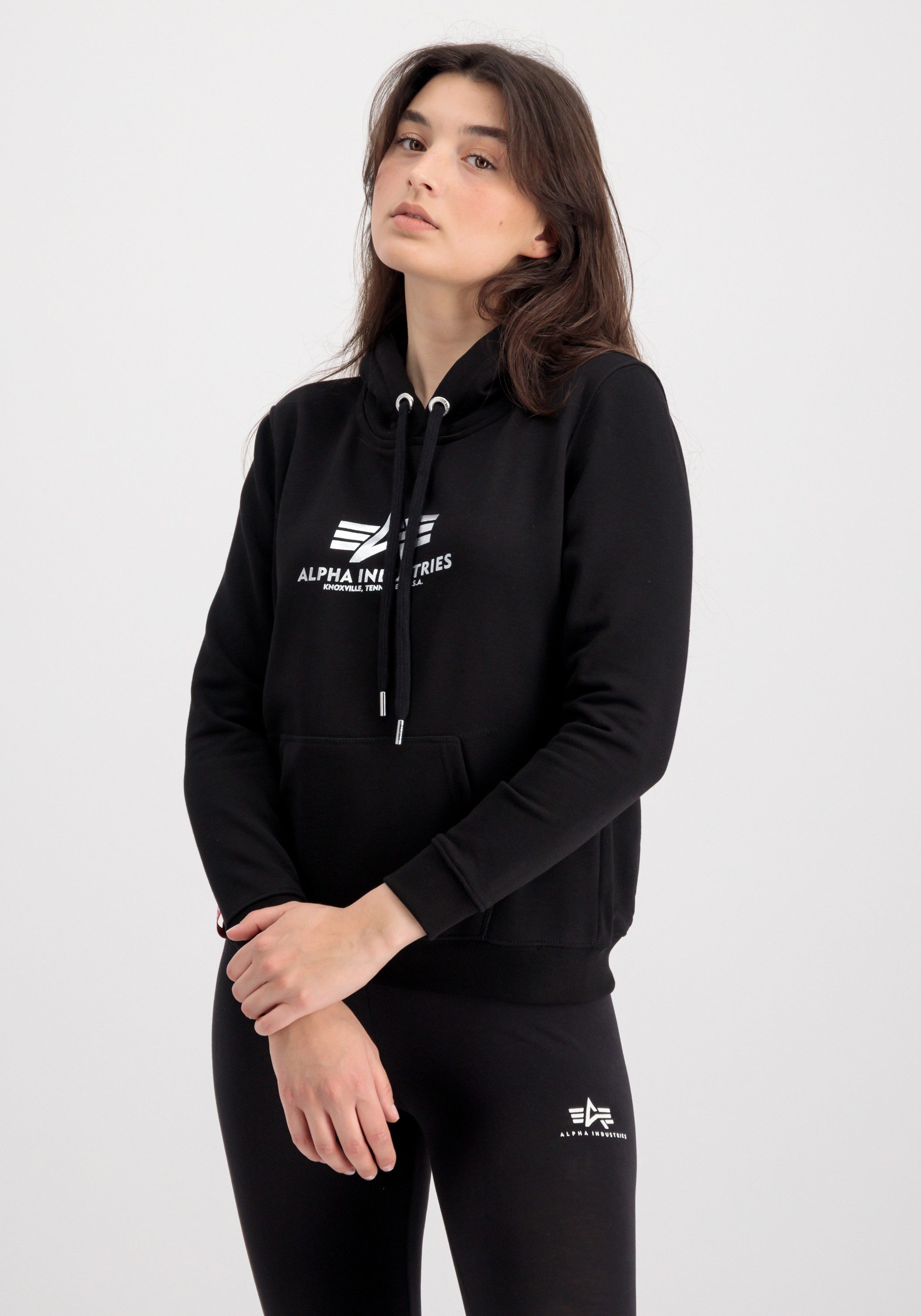 Alpha Industries Hoodie Alpha Industries Women - Hoodies New Basic Hoodie Wmn Foil Print