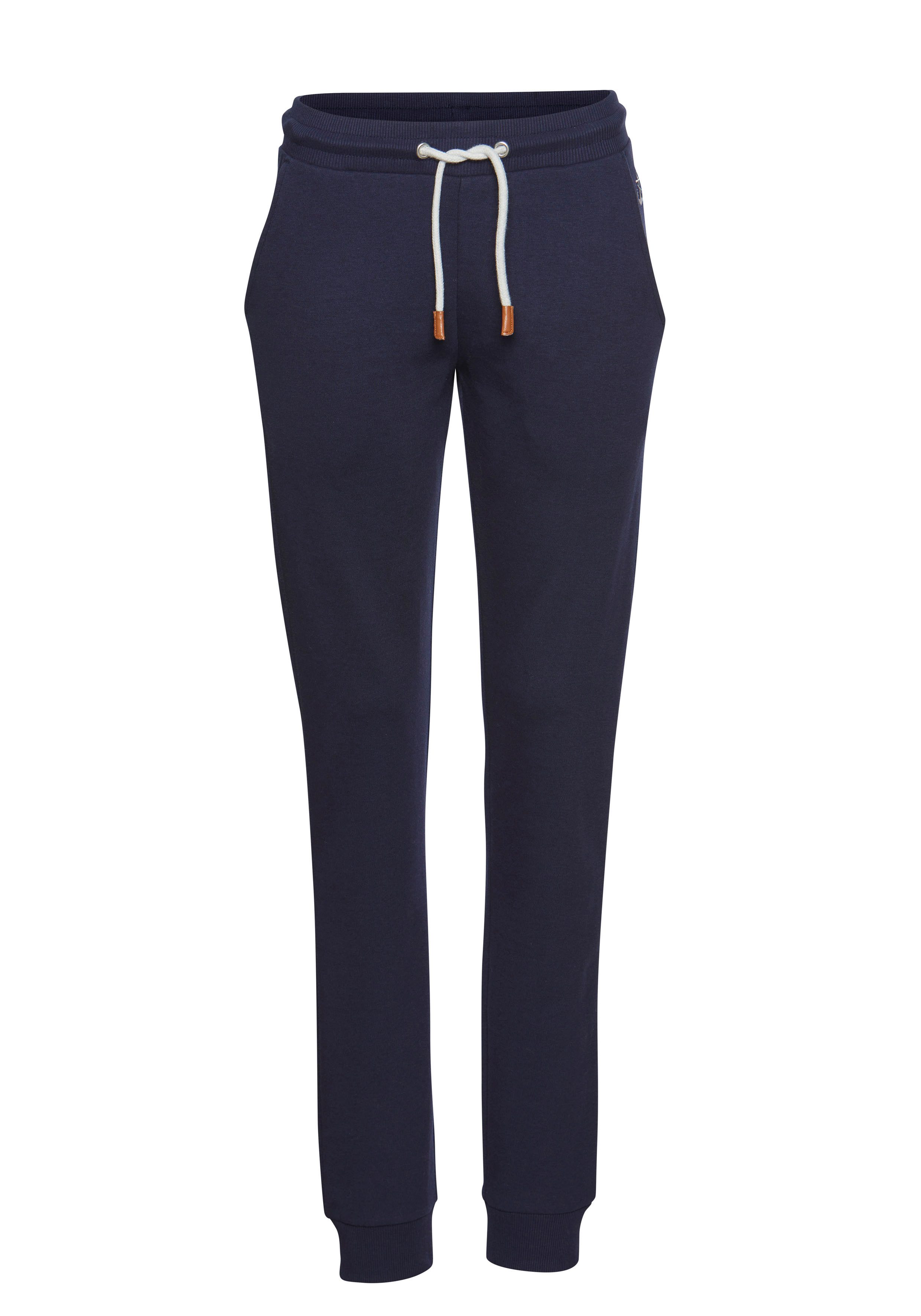 H.I.S Sweatbroek van zachte sweatstof en met ankerborduursel, loungewear