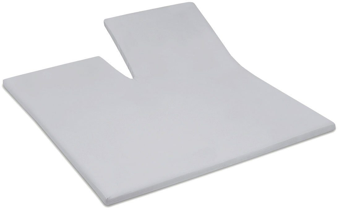 Cinderella Hoeslaken Basic Split met elastiek (1 stuk) hoeslakens maat 200 cm x 220 cm grijs