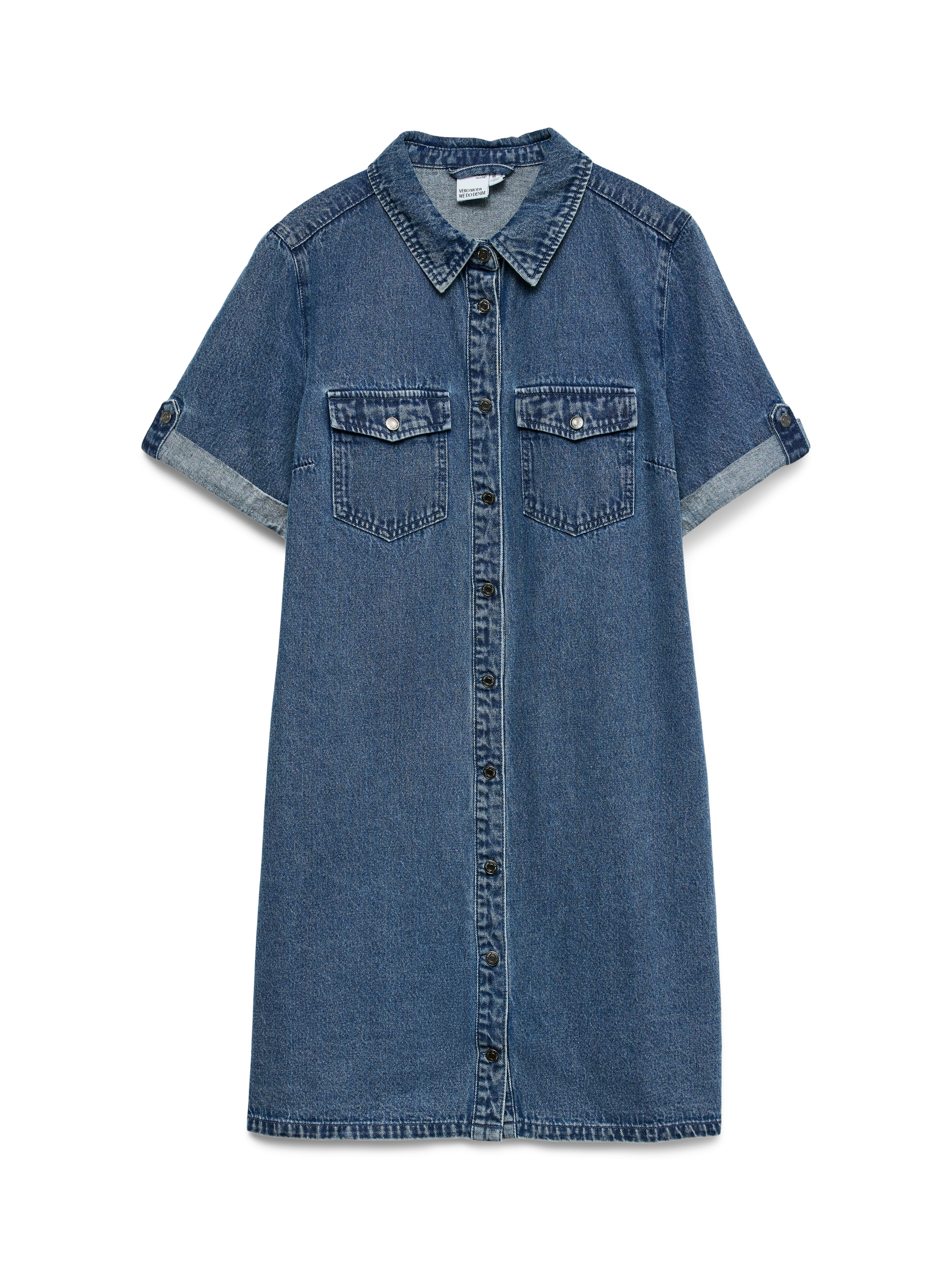 Vero Moda Jeans jurk VMJENNIE SS SHORT DENIM DRESS NOOS