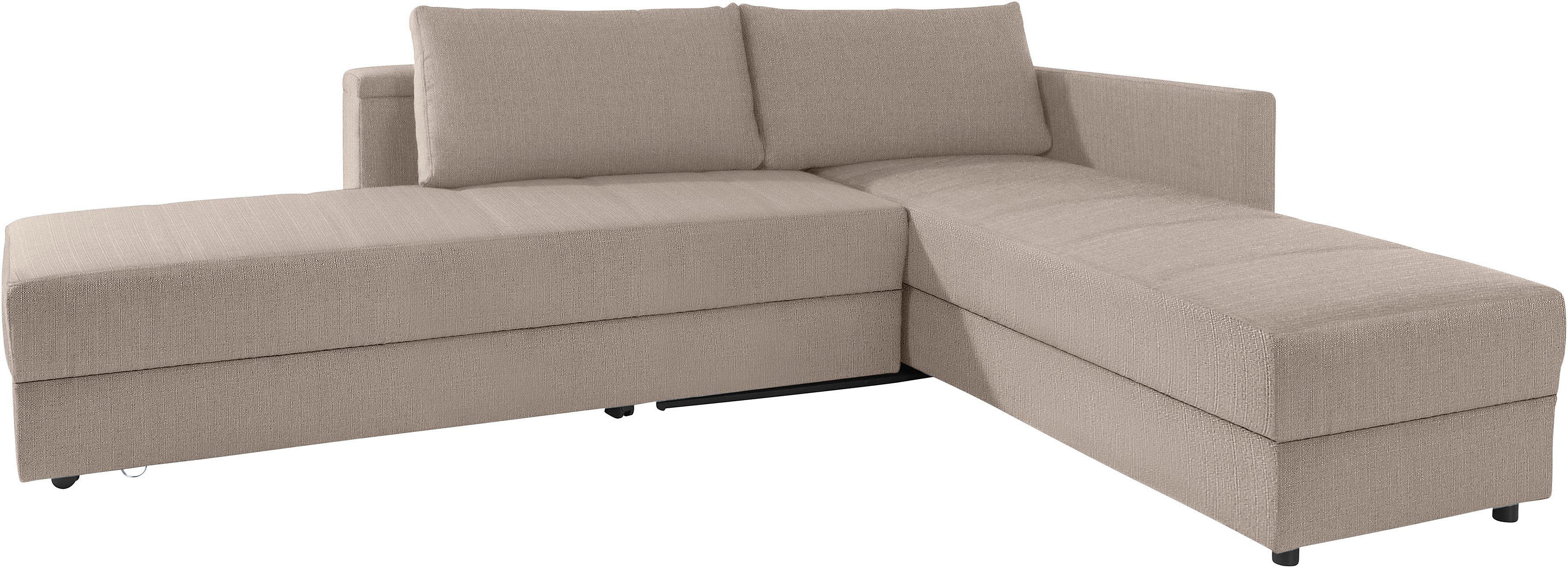 LOOKS BY WOLFGANG JOOP Hoekbank LooksIII L-vorm door draaifunctie tot bed verwisselbaar, inclusief opbergvak